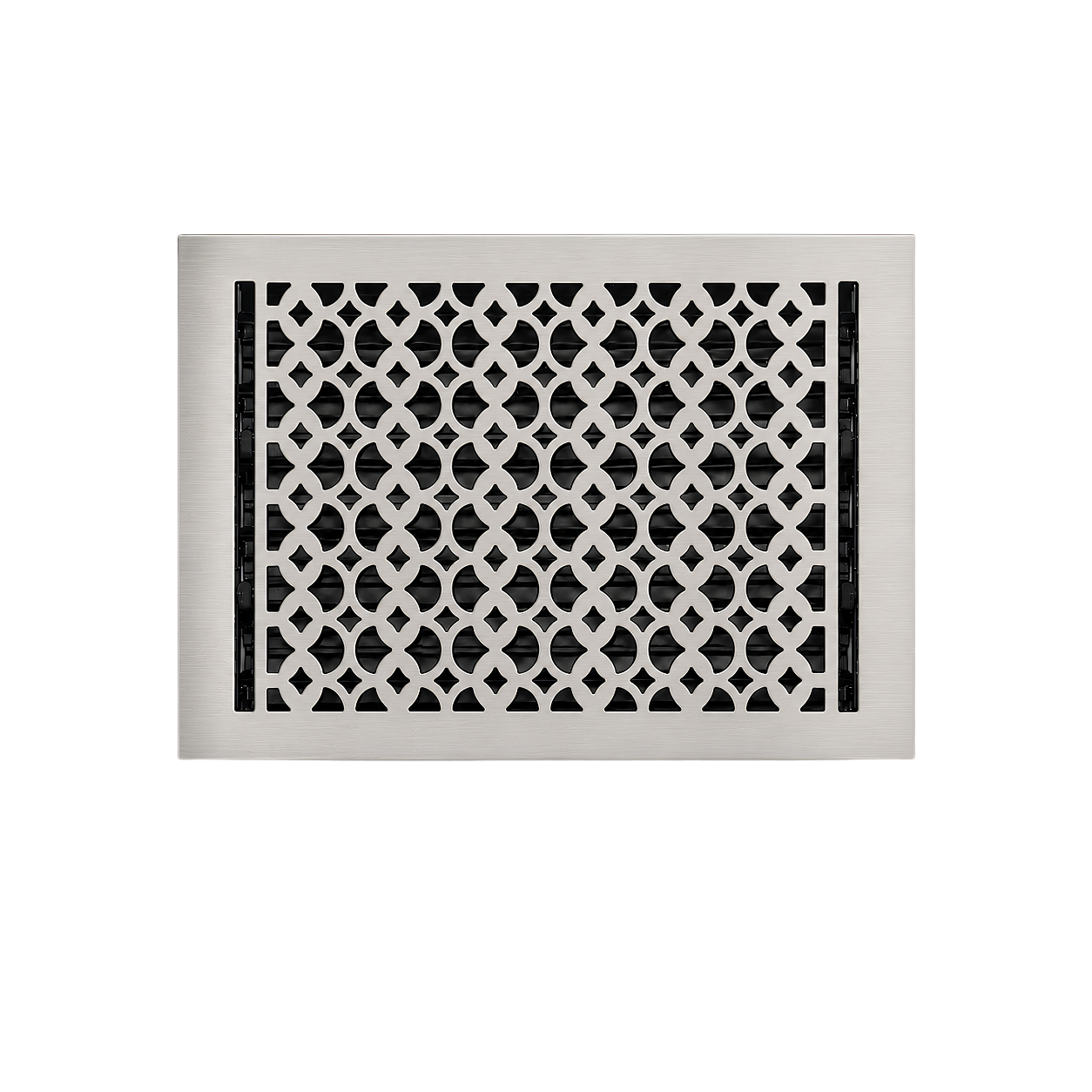 10" x 14" Floor Register Cast Aluminum with Damper, Tudor Mushroom Design Vent Cover VR100