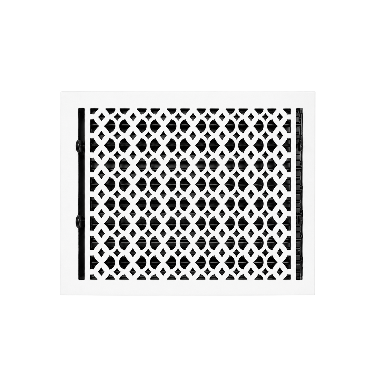 White color of floor register in a white background
