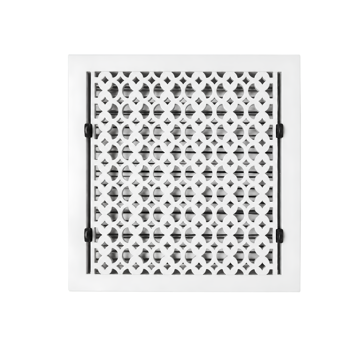 White color of floor register in a white background

