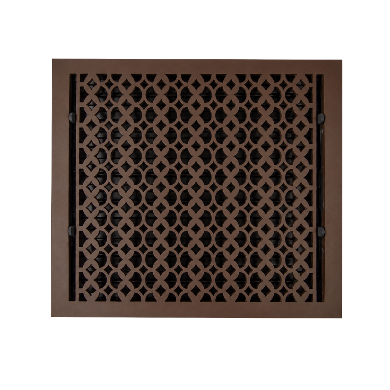 Cast Iron Floor Register 14" x 16” with Damper, Tudor Mushroom Design Vent Cover VR100