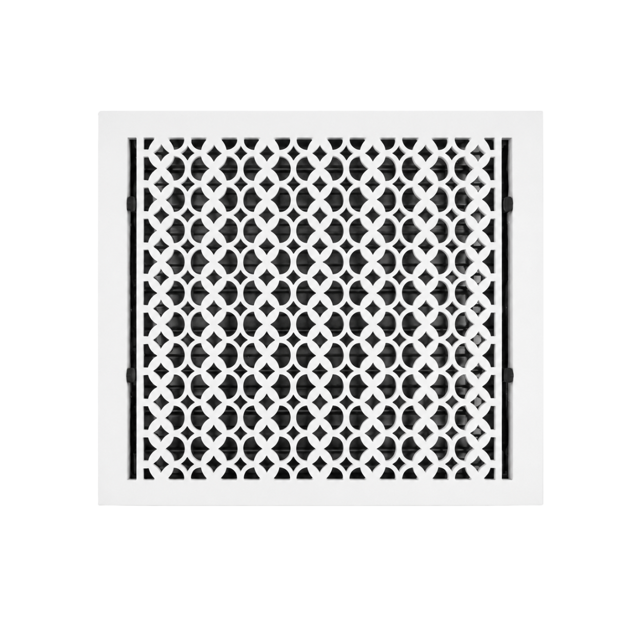 White color of floor register in a white background
