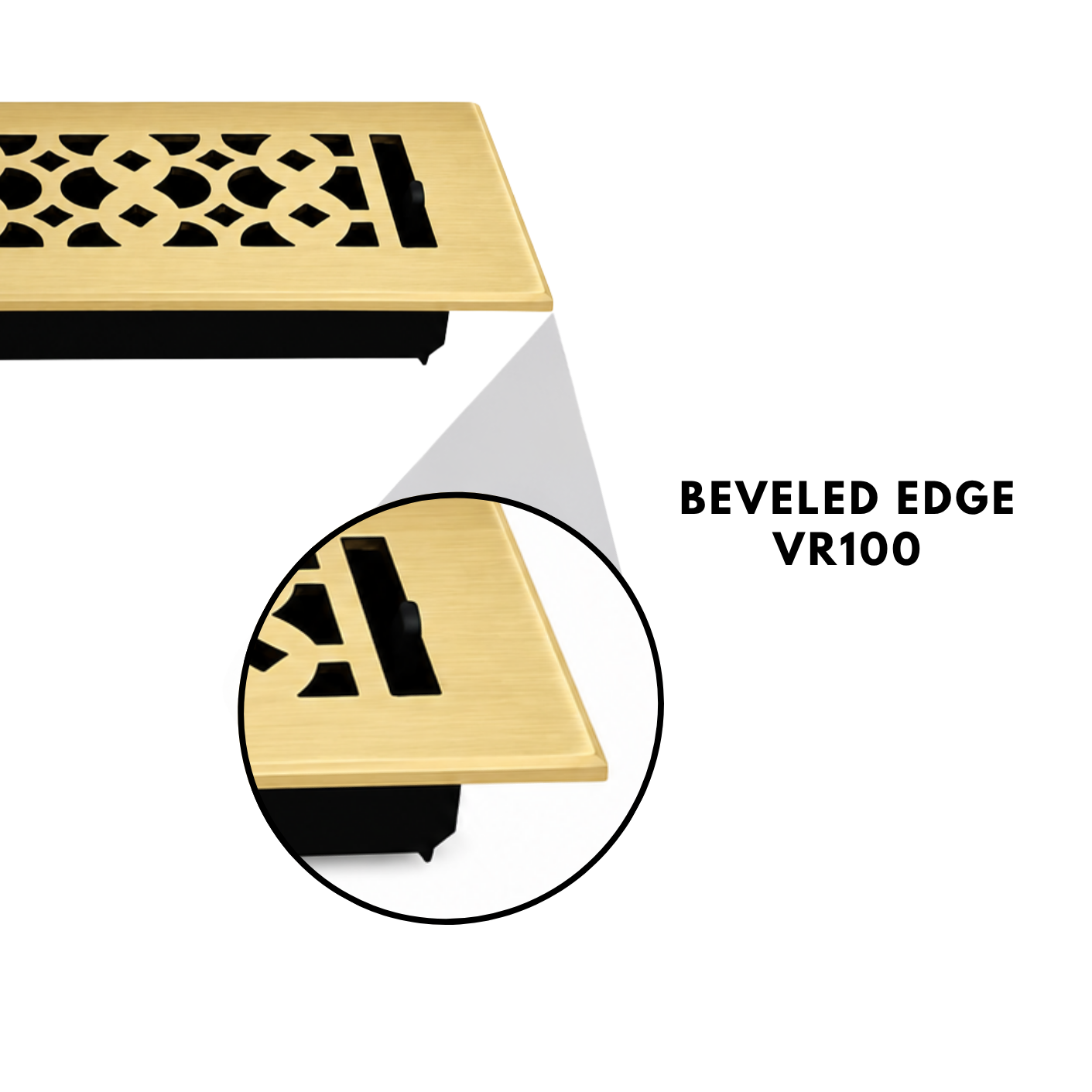 Floor register with Zoom In Beveled edge
