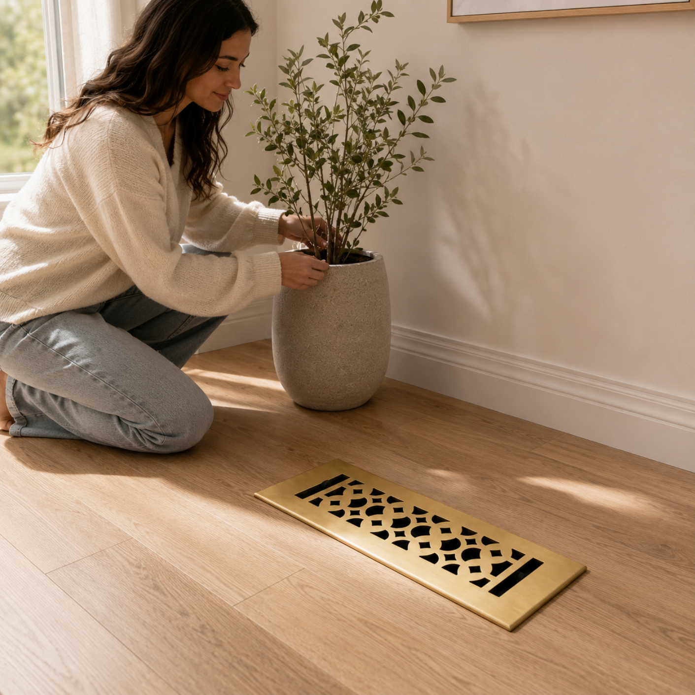 Floor register installed in hero lifestyle
