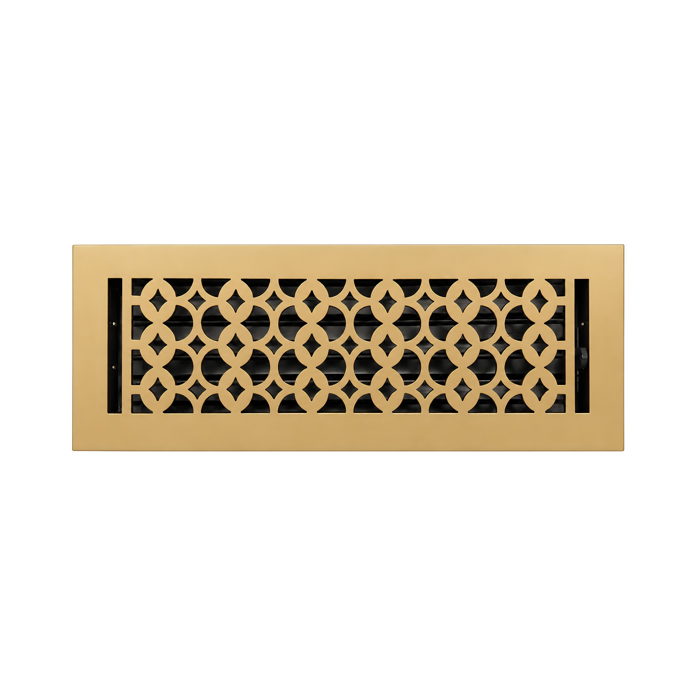 Floor register matte gold
