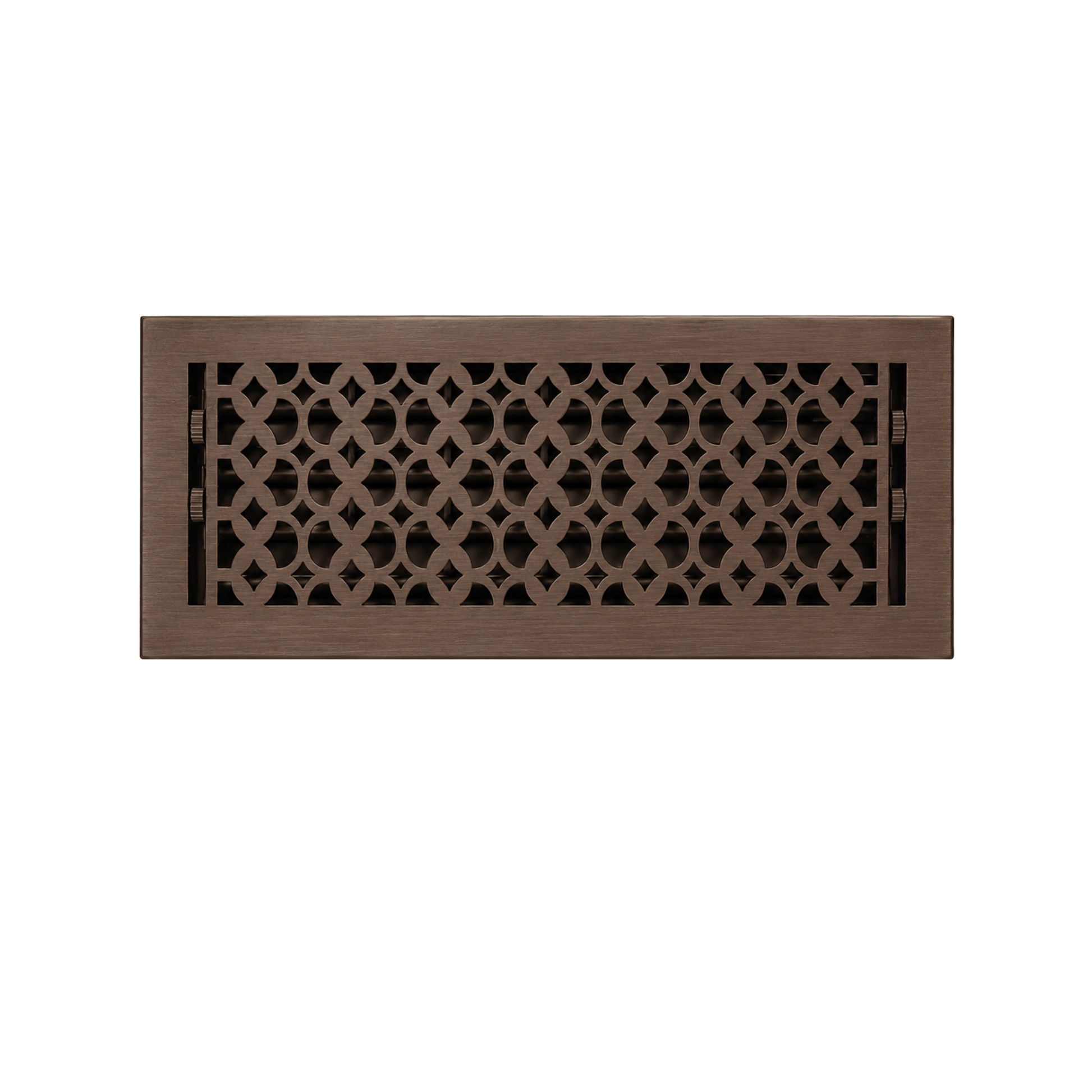Floor Register 6x18 color brown in a white background. 