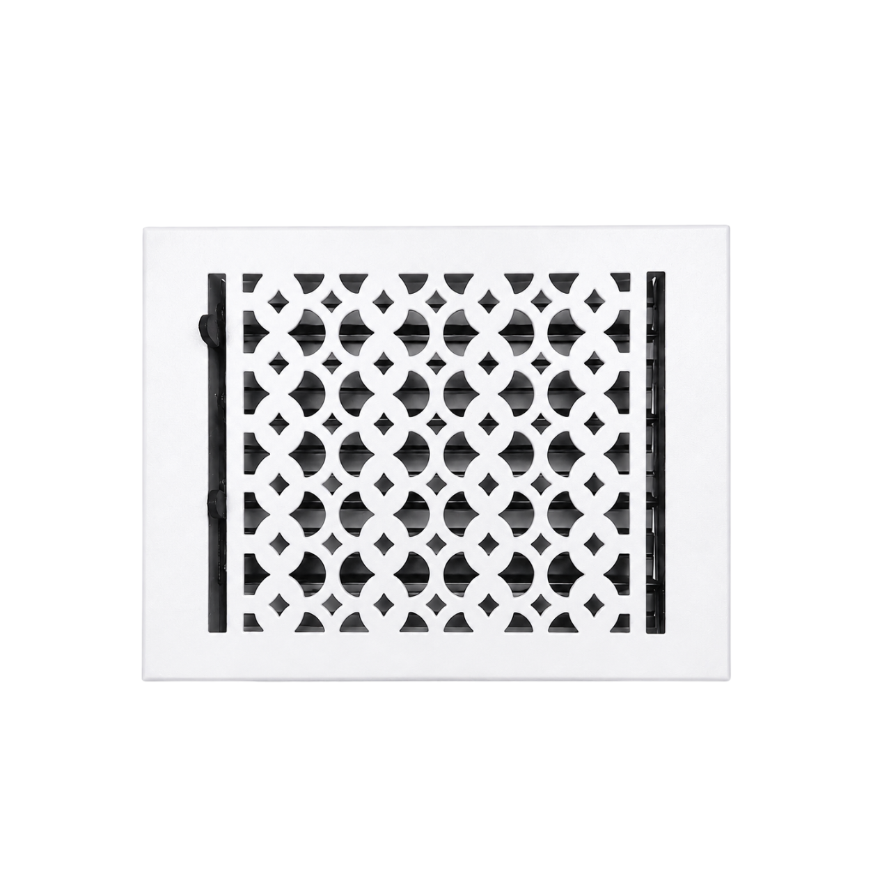 White color of floor register in a white background
