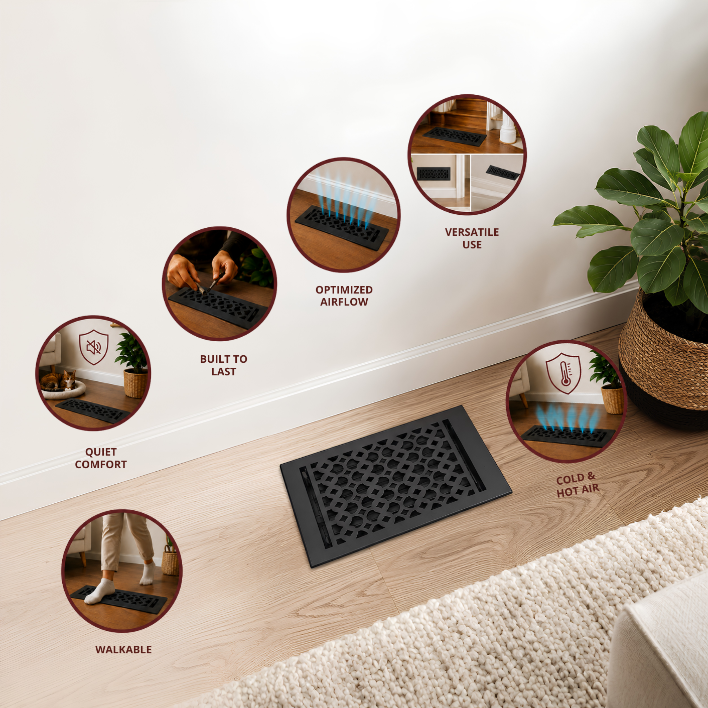 Different uses of floor registers