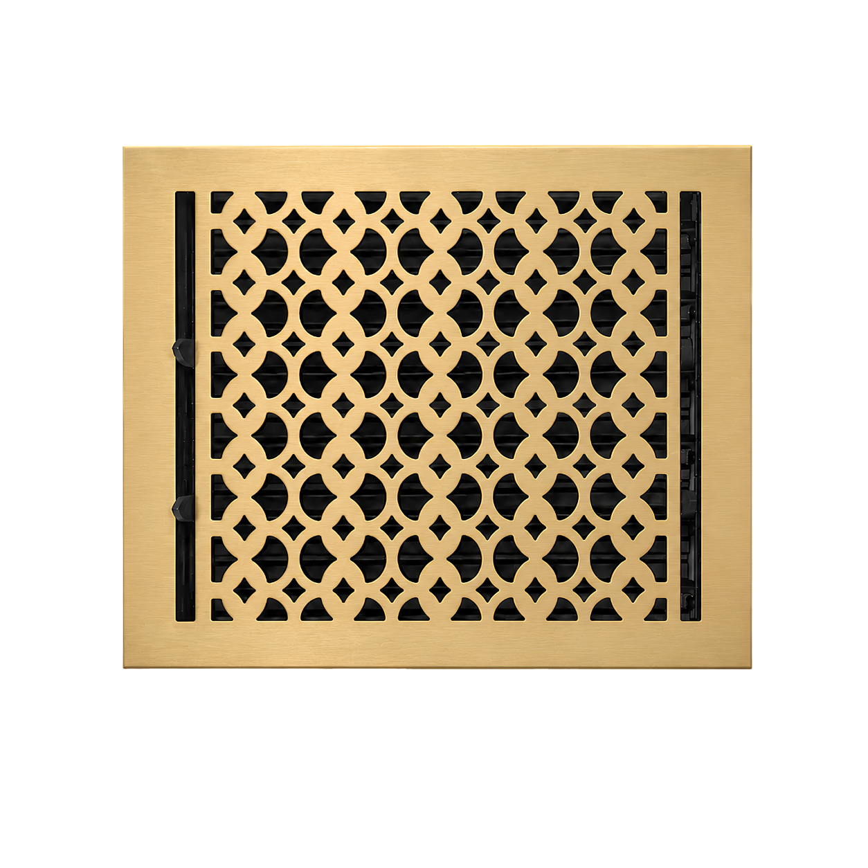9" x 12" Floor Register Cast Aluminum with Damper, Tudor Mushroom Design Vent Cover VR100