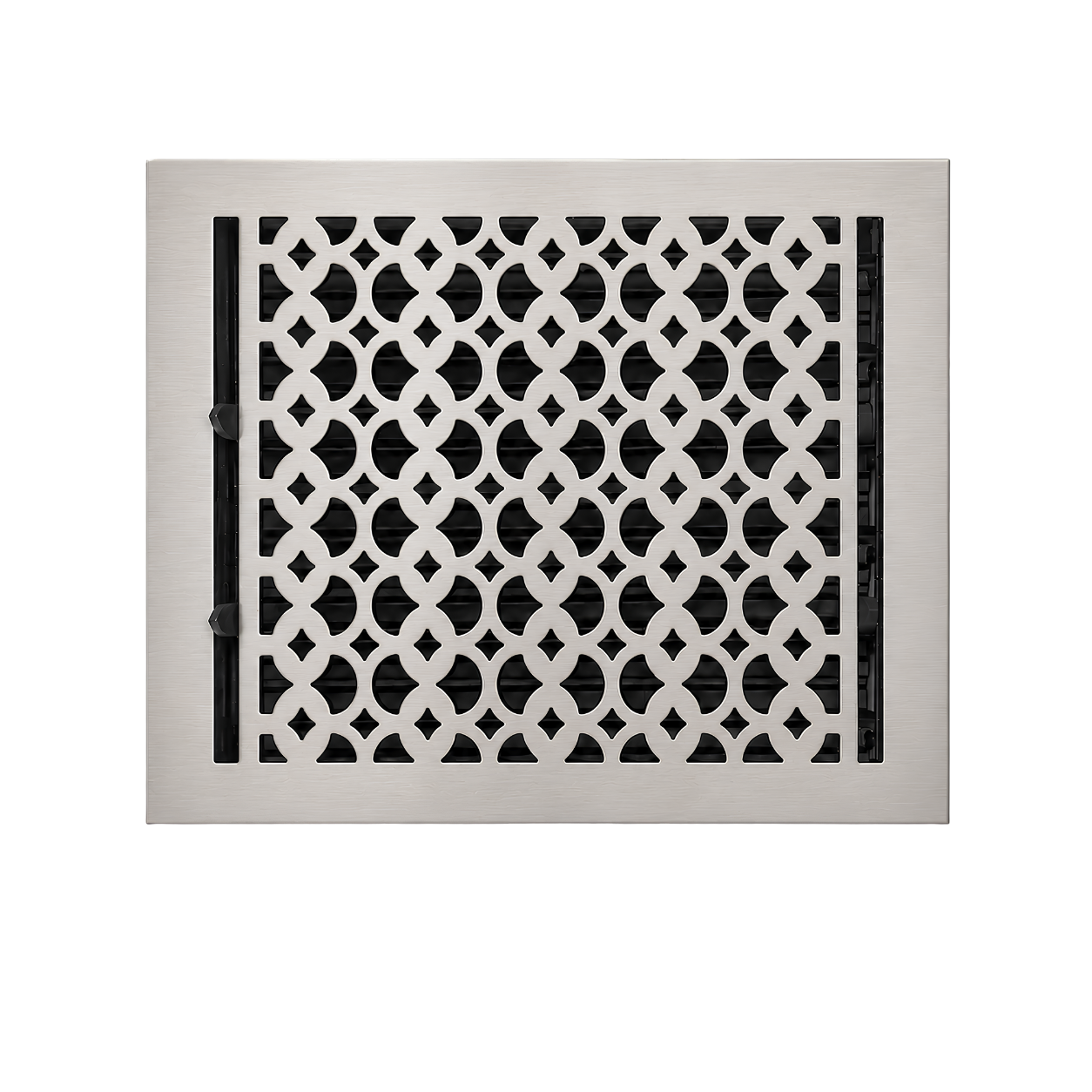 9" x 12" Floor Register Cast Aluminum with Damper, Tudor Mushroom Design Vent Cover VR100
