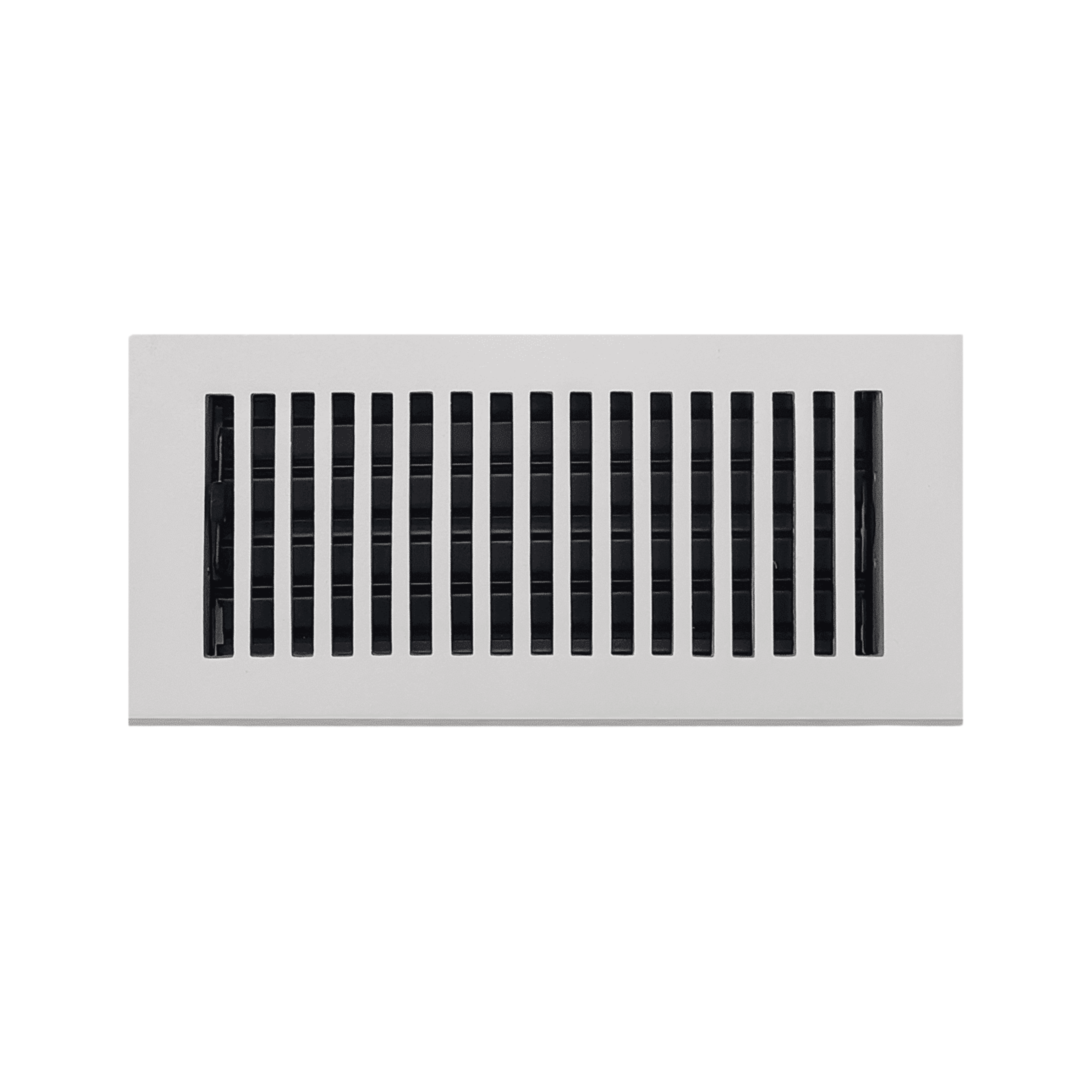 Rectangular air vent on a white background