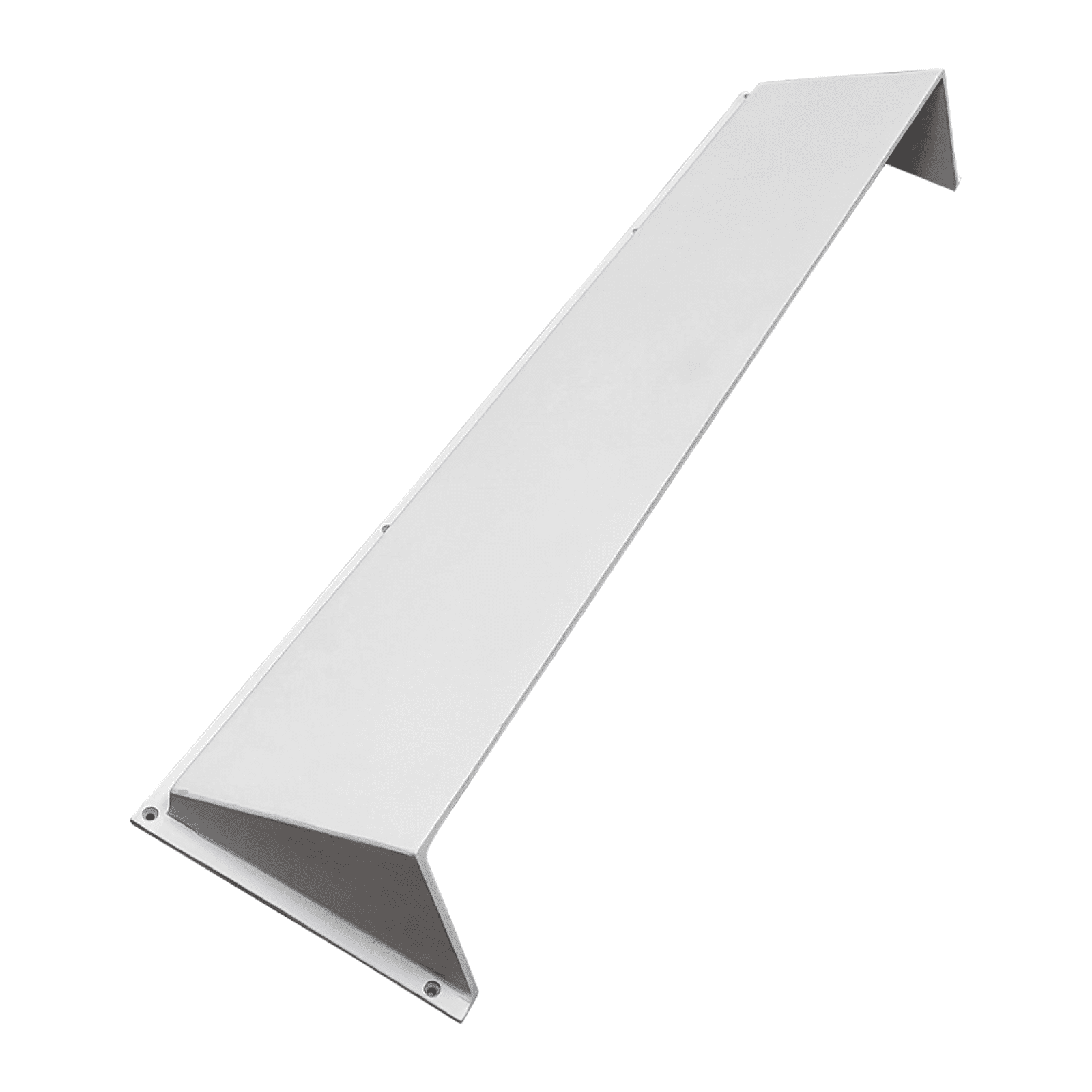Floor Vent Air Deflector / Diverter - 48", Covers Mostly 4"X48", 6"X48" And 8"X48", Vent Duct Openings, Decorative HVAC Duct Cover - Heavy Duty Cast Aluminum Metal Powder Coated Re-Paintable For Floors and Wall - Modern Design