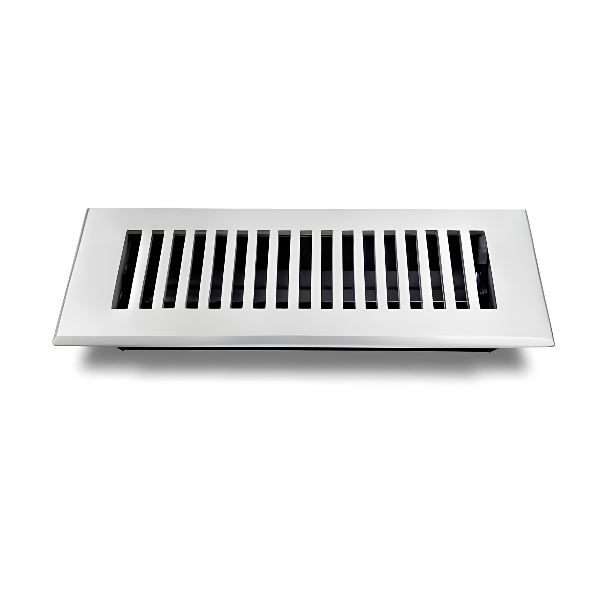 White floor register on a white background
