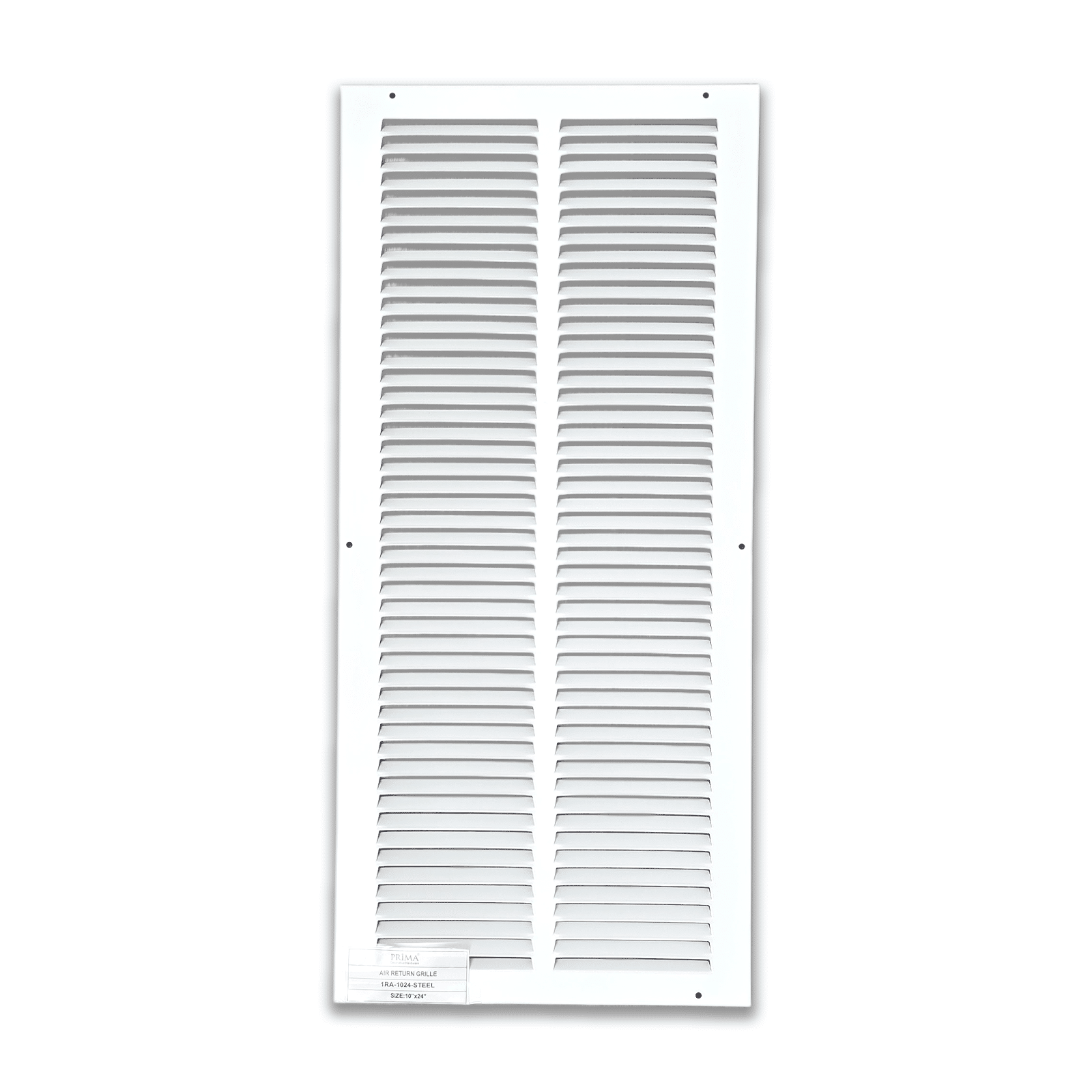 Grille de retour d'air 1 RA 10"x24" pour mur latéral et plafond