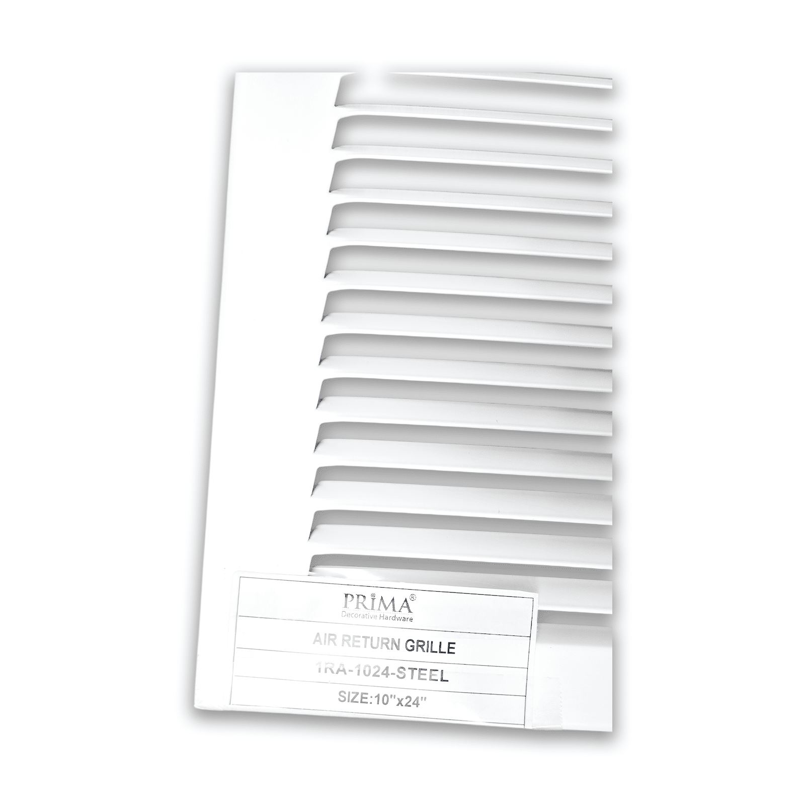 Grille de retour d'air 1 RA 10"x24" pour mur latéral et plafond