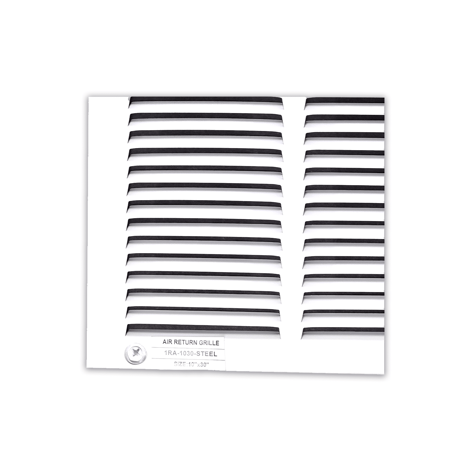 Grille de retour d'air 1 RA 10"x30" pour mur latéral et plafond