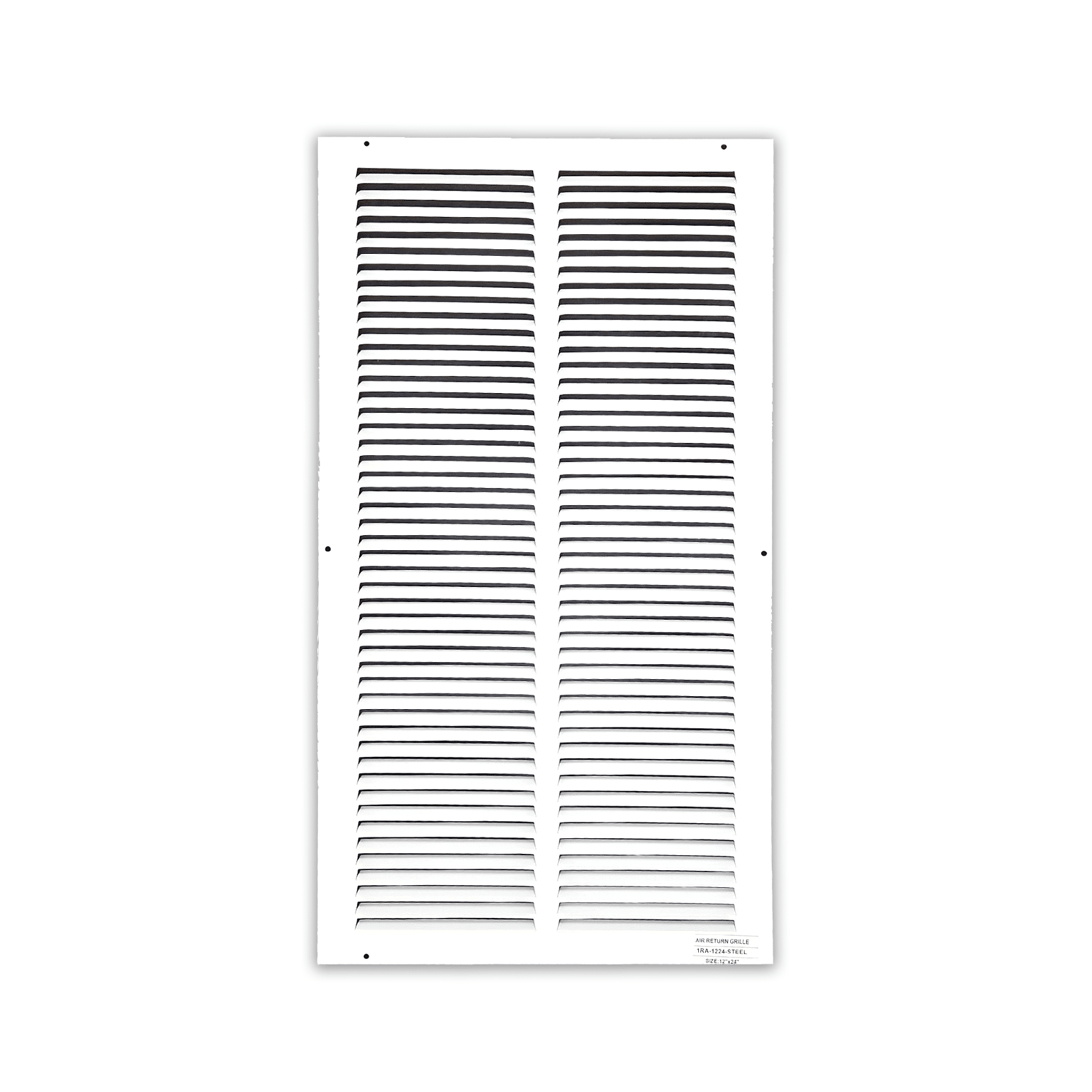 Grille de retour d'air 1 RA 12"x24" pour mur latéral et plafond