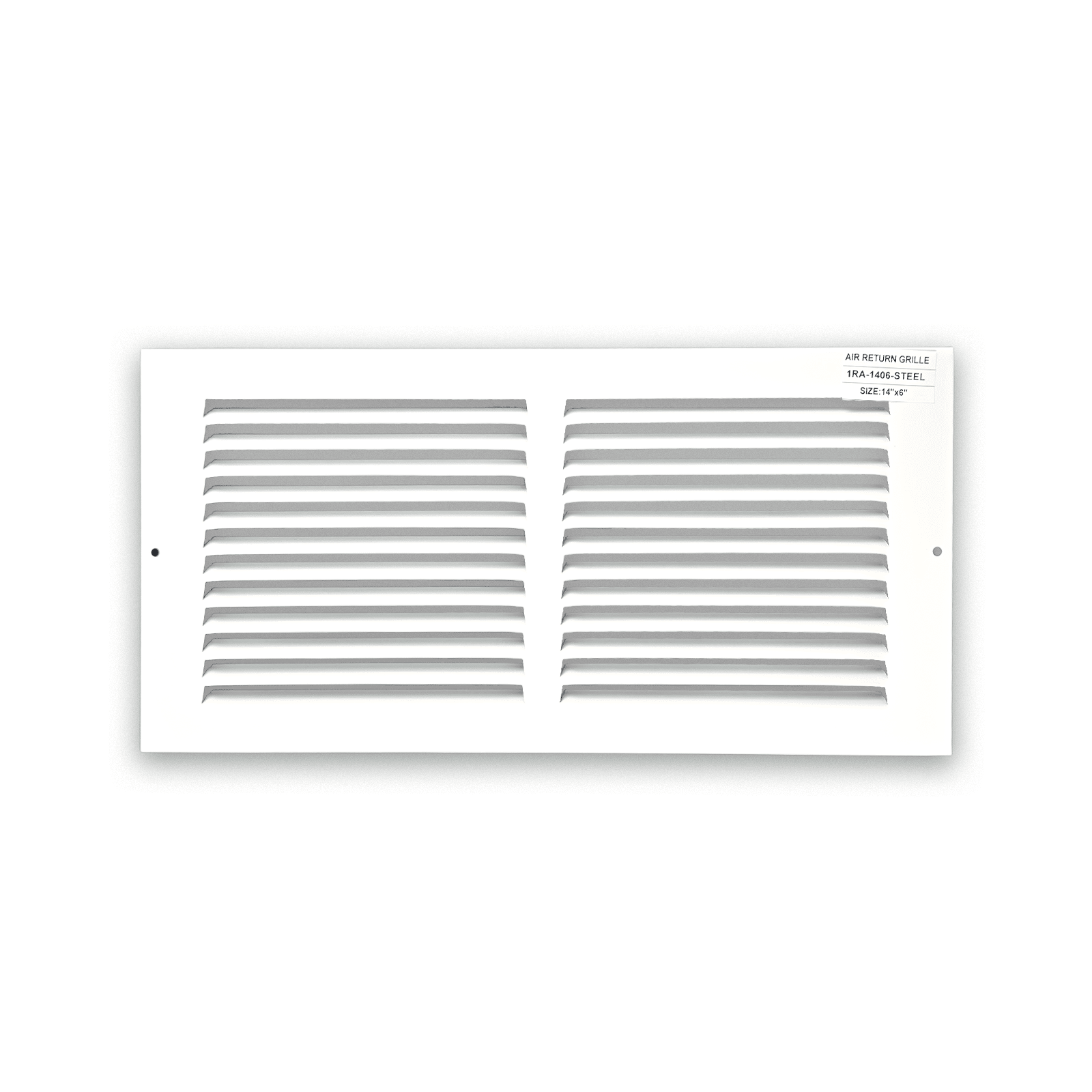 Grille de retour d'air 1 RA 14"x6" pour mur latéral et plafond