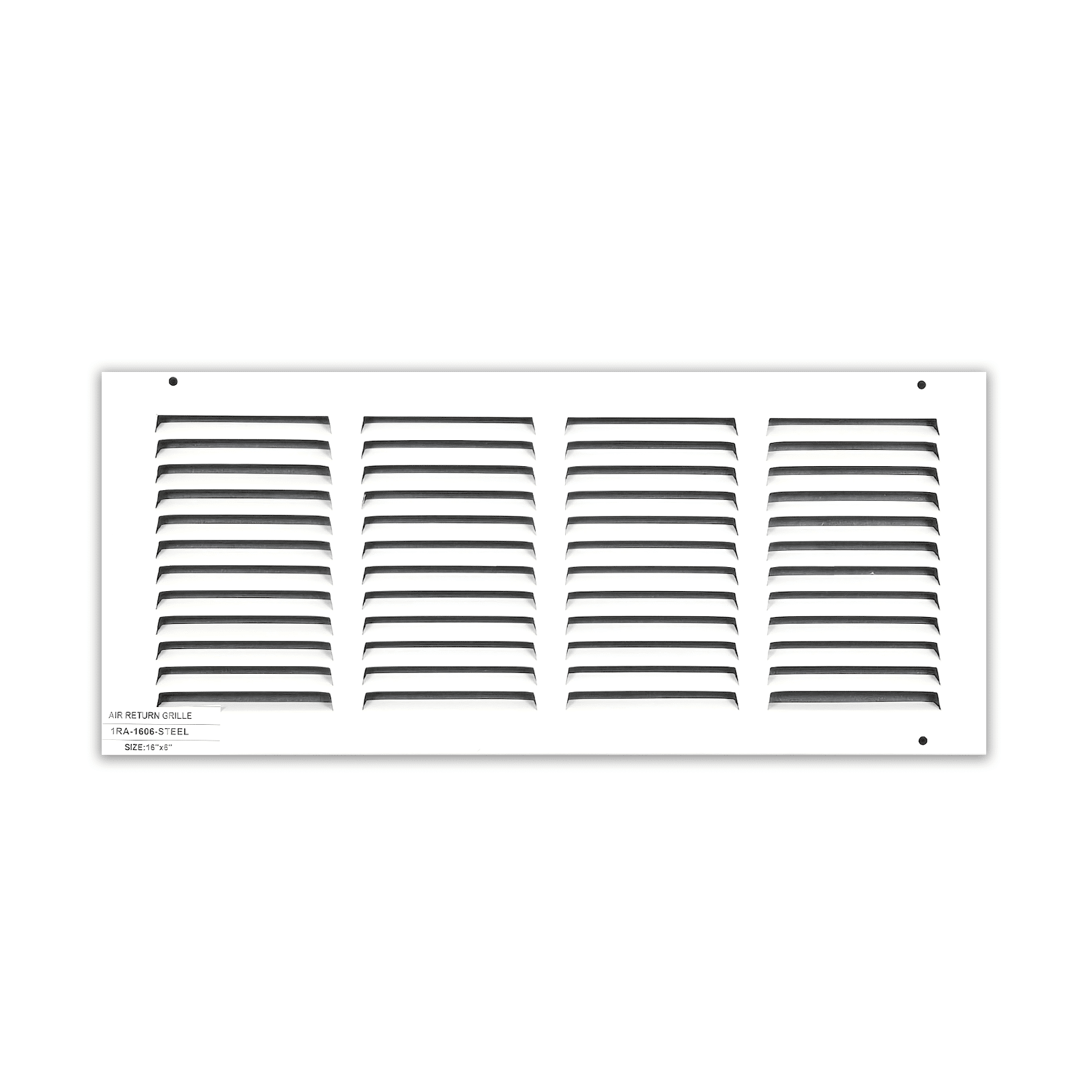 Grille de retour d'air 1 RA 16"x6" pour mur latéral et plafond