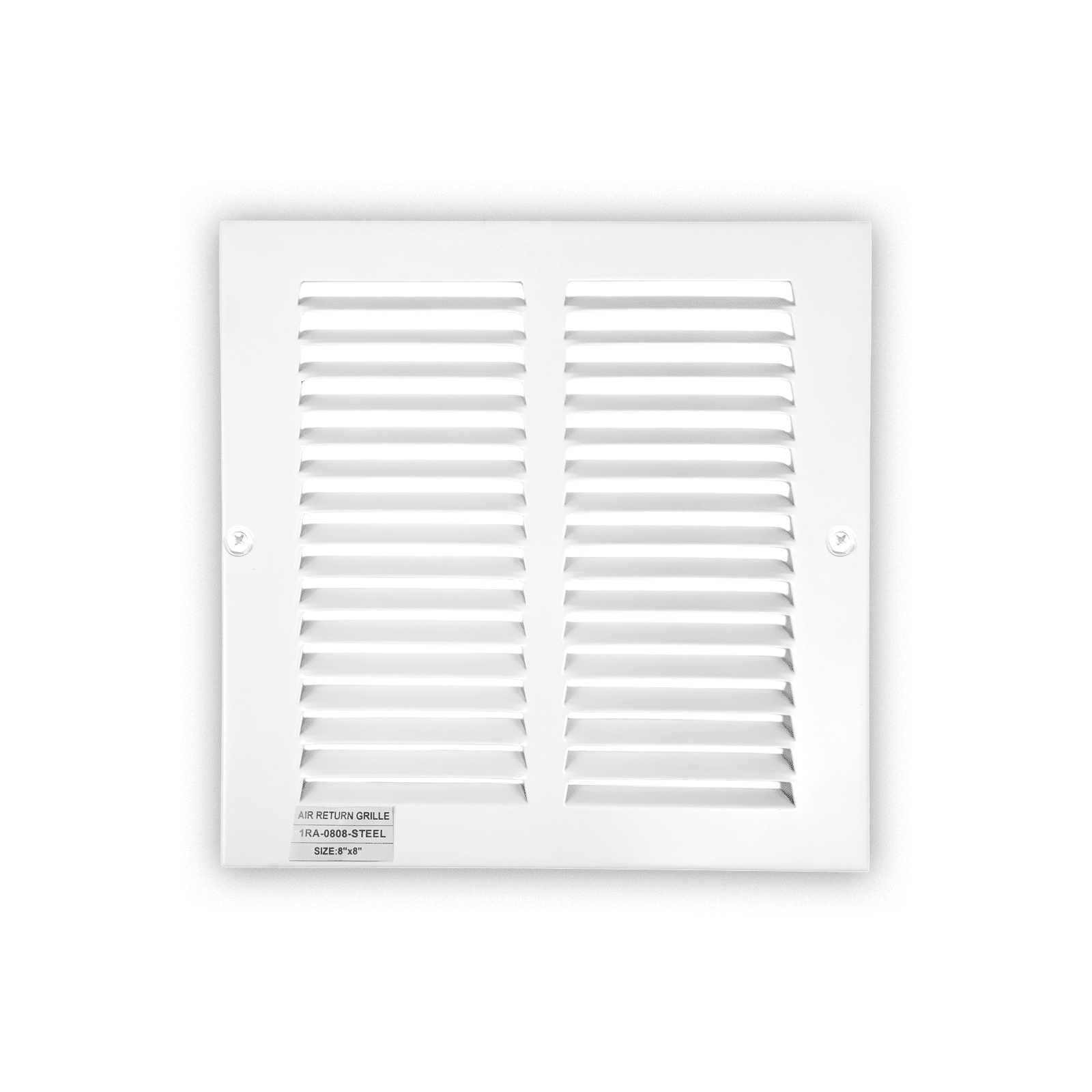 Grille de retour d'air 1 RA 8"x8" pour mur latéral et plafond