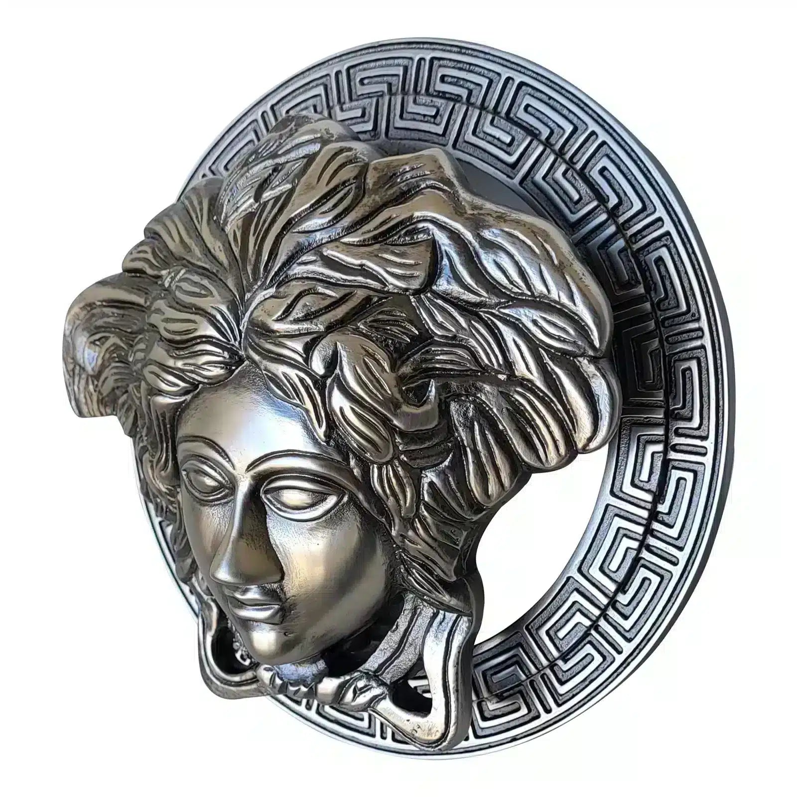 antique pewter medusa door knocker 5