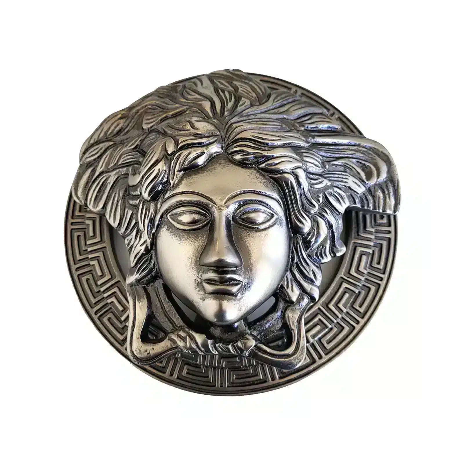 antique pewter medusa door knocker