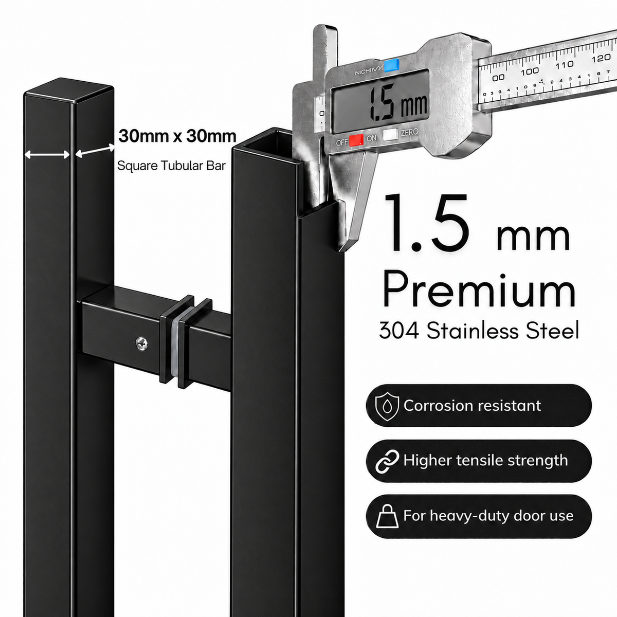Square tubular premium stainless measurement