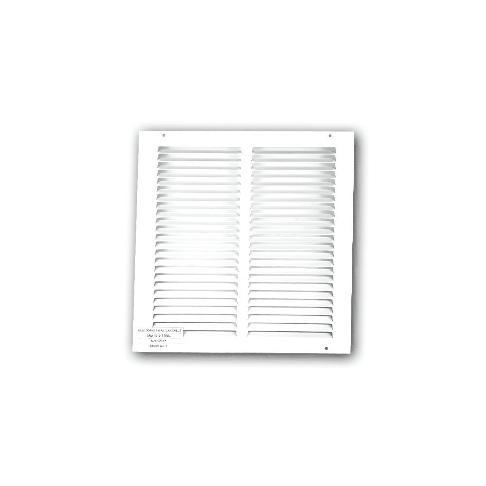 Grille de retour d'air pour plinthe BRA 12"x12"