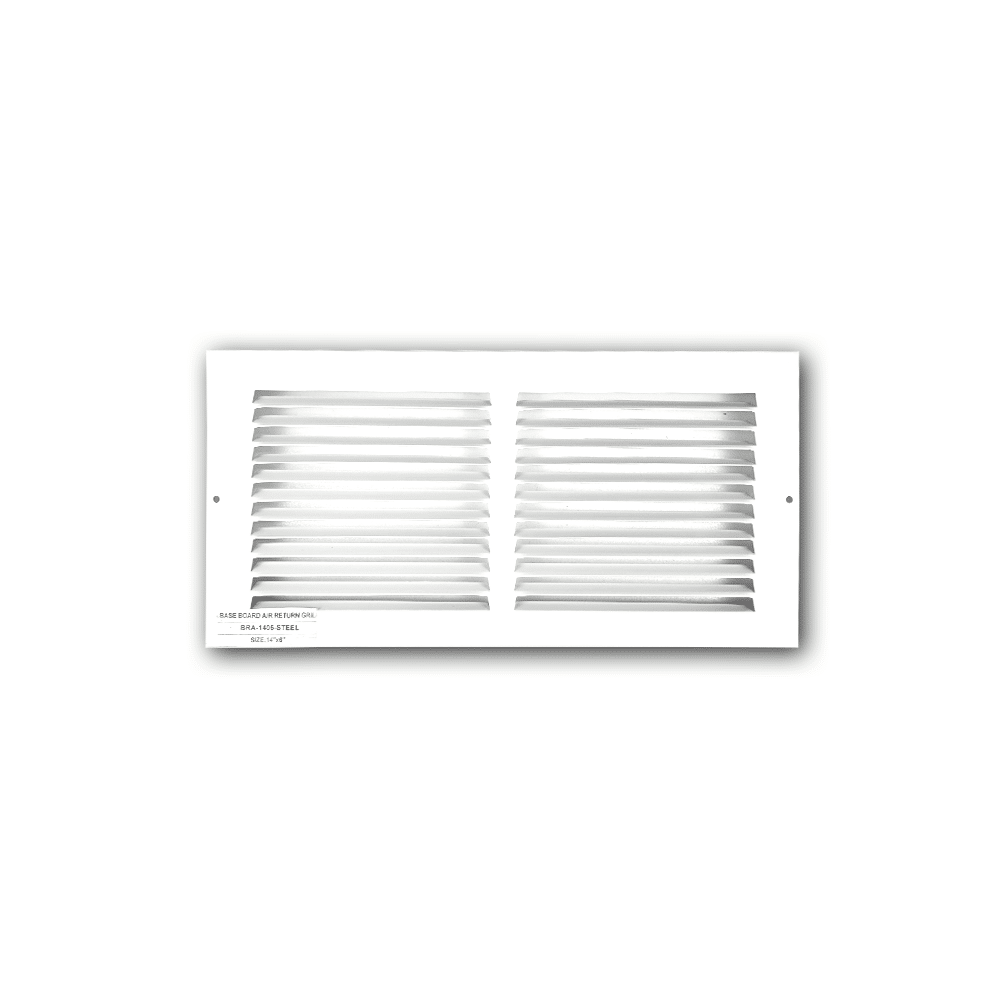 Grille de retour d'air pour plinthe BRA 14"x6"