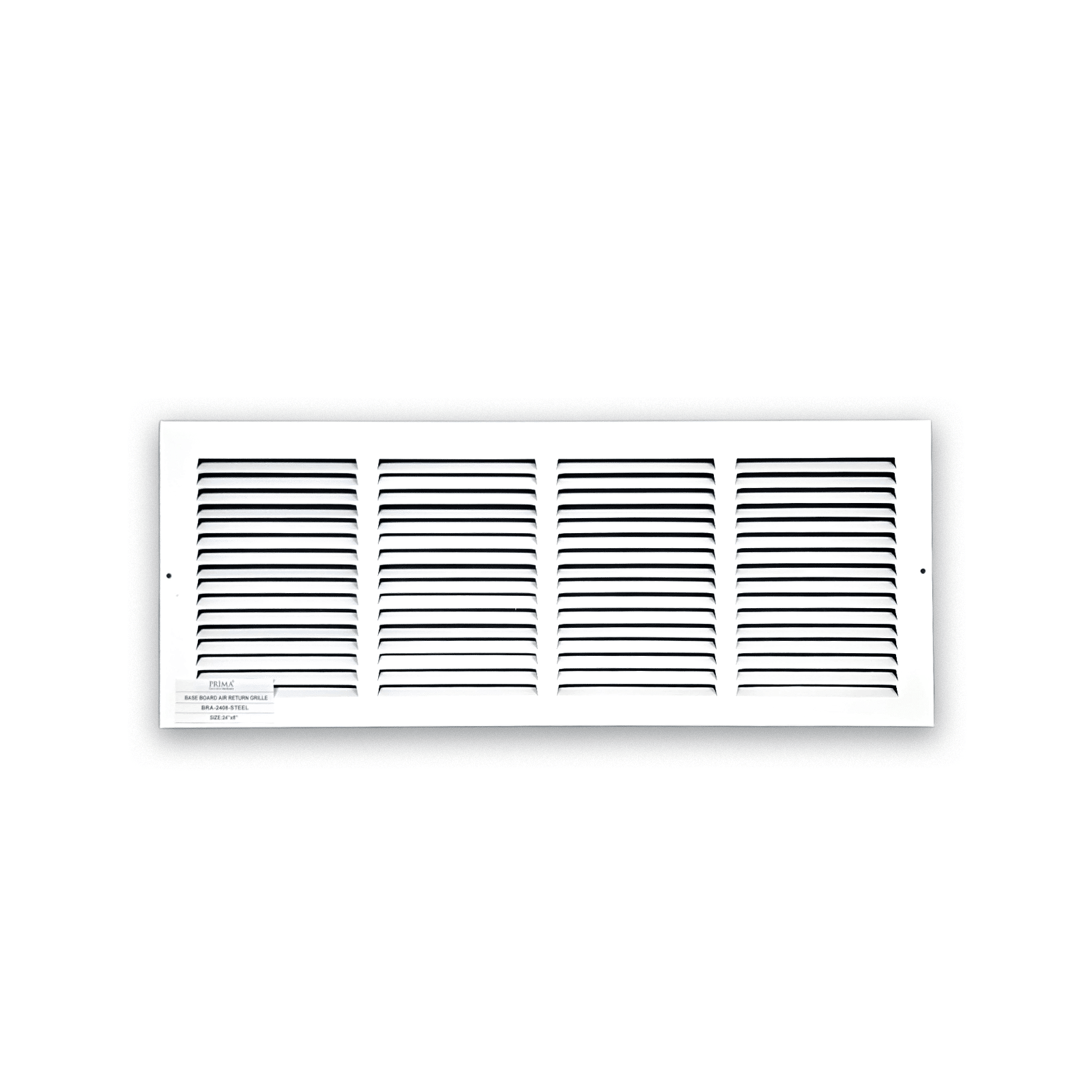 Grille de retour d'air pour plinthe BRA 24"x8"