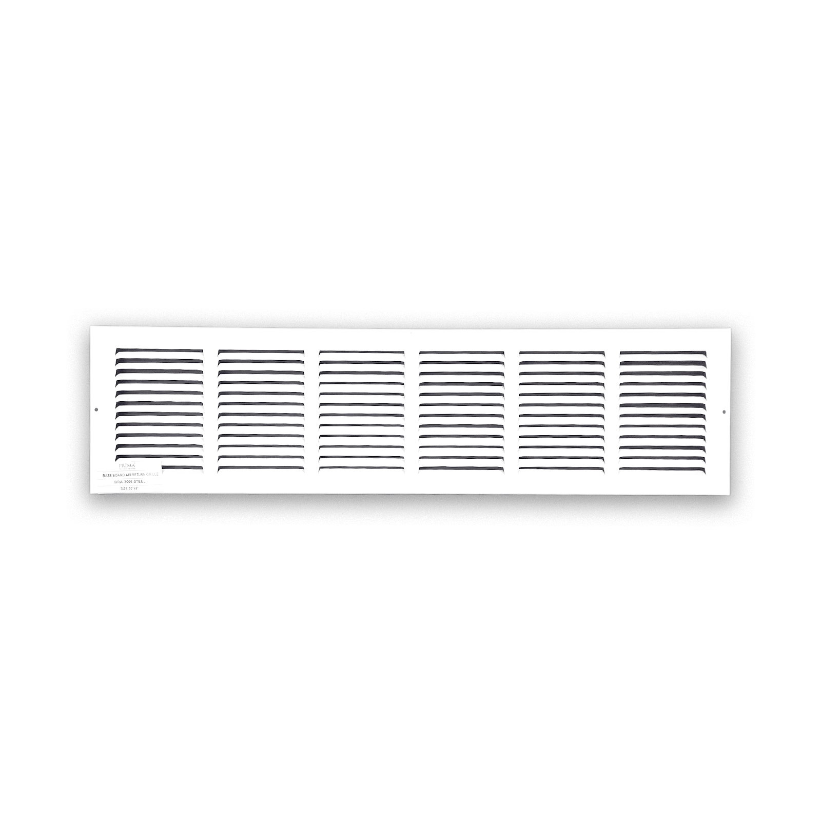 Grille de retour d'air pour plinthe BRA 30"x6"