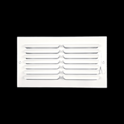 Ceiling and Sidewall Grille White 12"x6" - Steel 1CB Curved Blade one Way Register