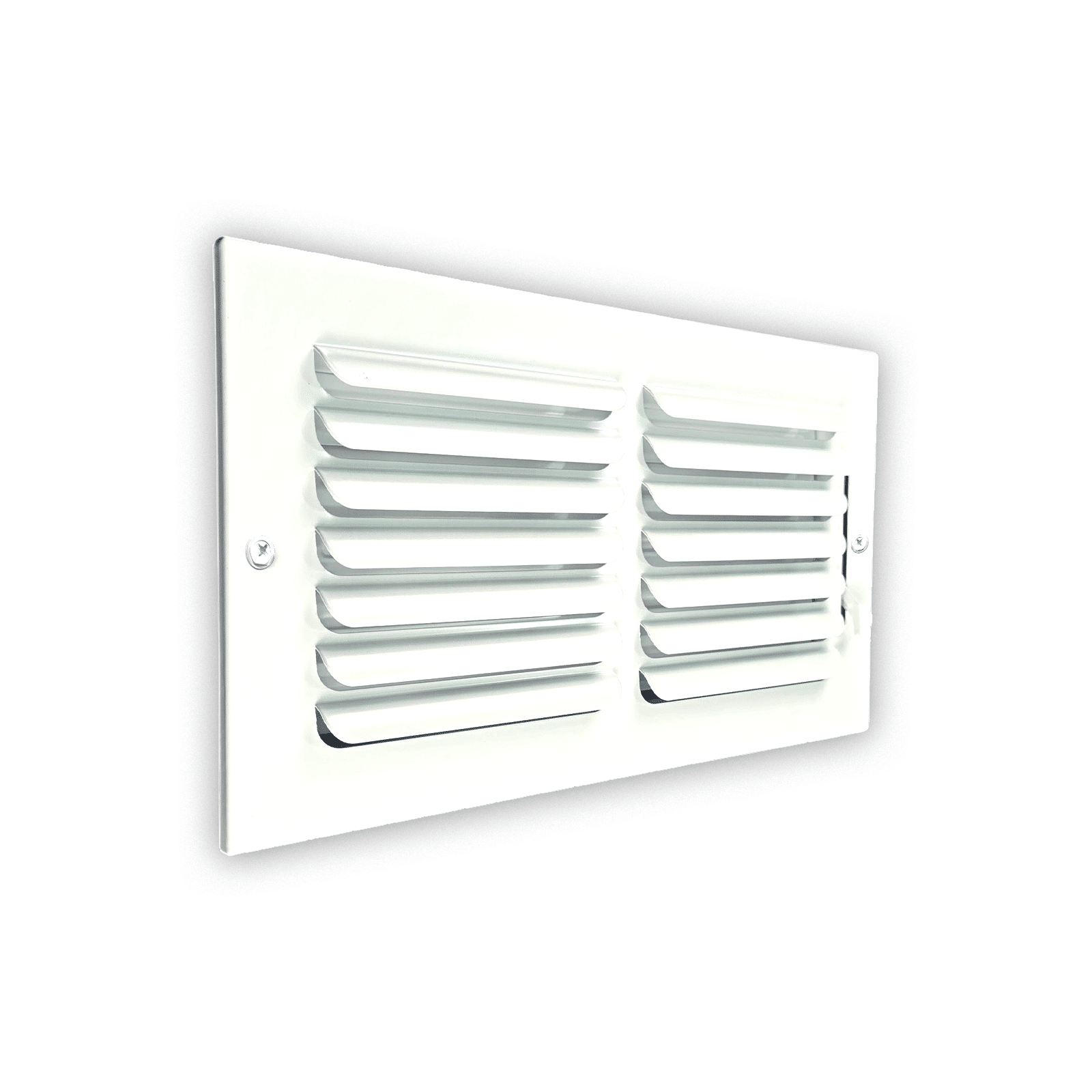 Ceiling and Sidewall Grille White 12"x6" - Steel 1CB Curved Blade one Way Register