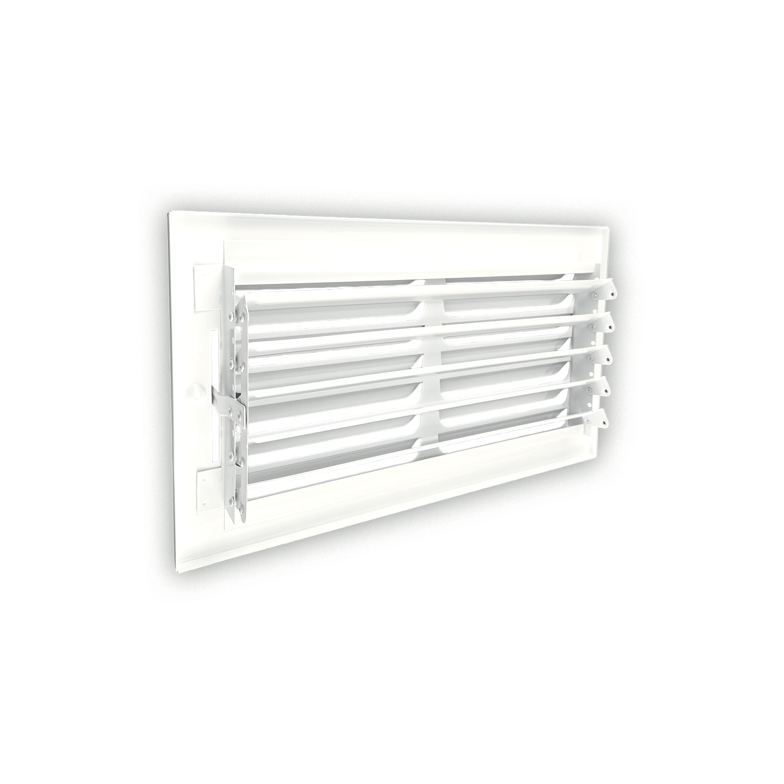 Ceiling and Sidewall Grille White 12"x6" - Steel 1CB Curved Blade one Way Register