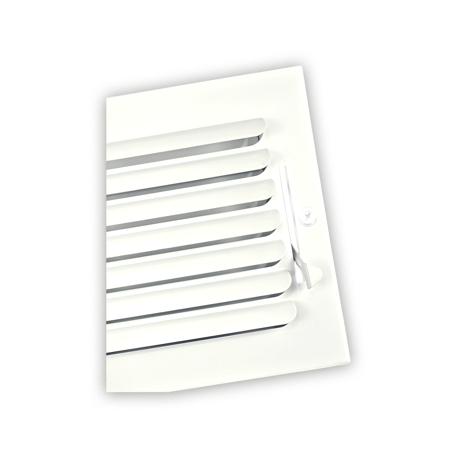 Ceiling and Sidewall Grille White 12"x6" - Steel 1CB Curved Blade one Way Register