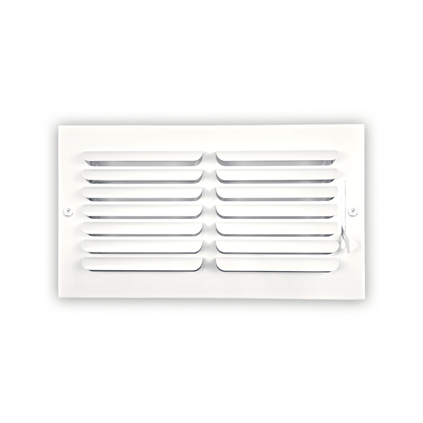 Ceiling and Sidewall Grille White 12"x6" - Steel 1CB Curved Blade one Way Register