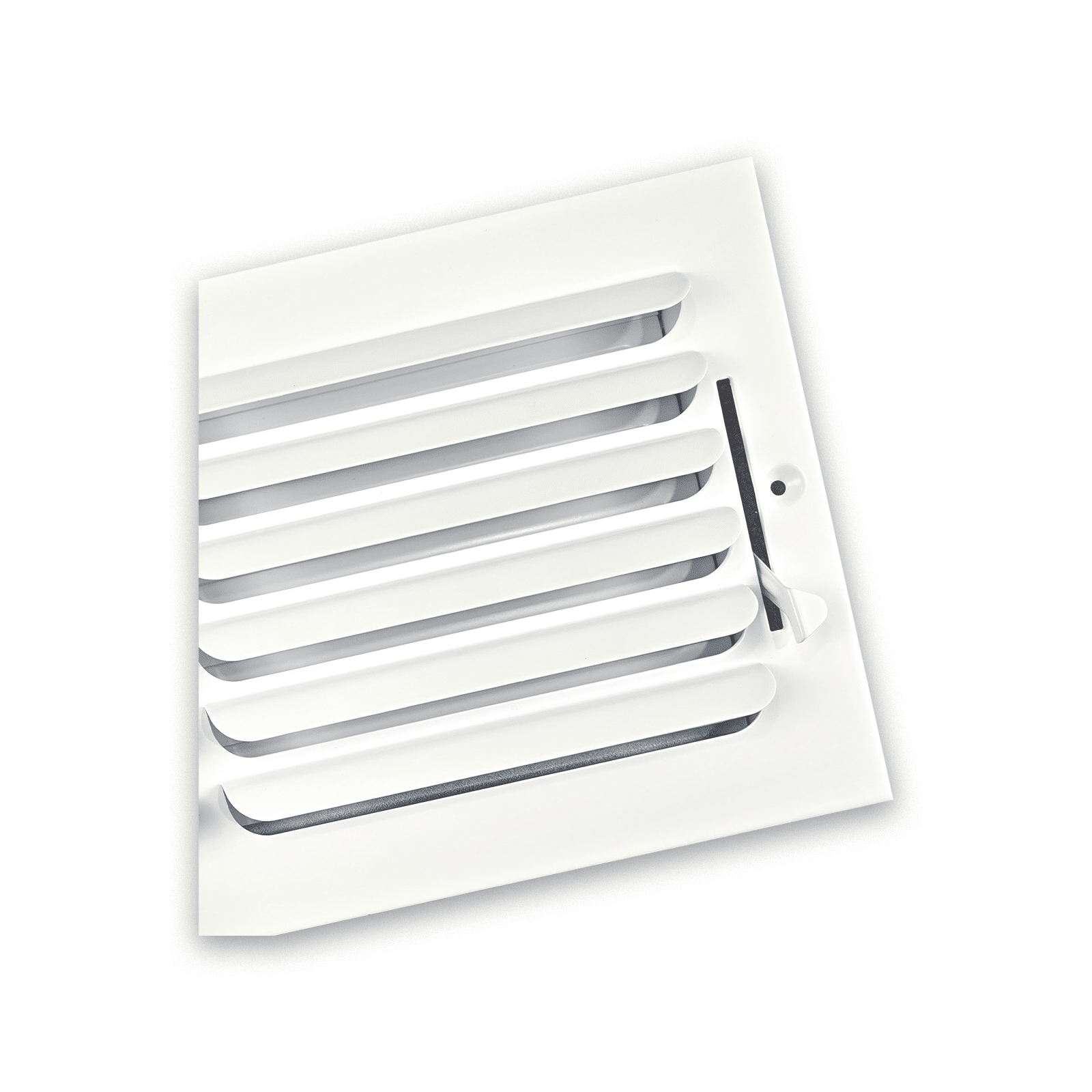 Ceiling and Sidewall Grille White 14"x6" - Steel 1CB Curved Blade one Way Register