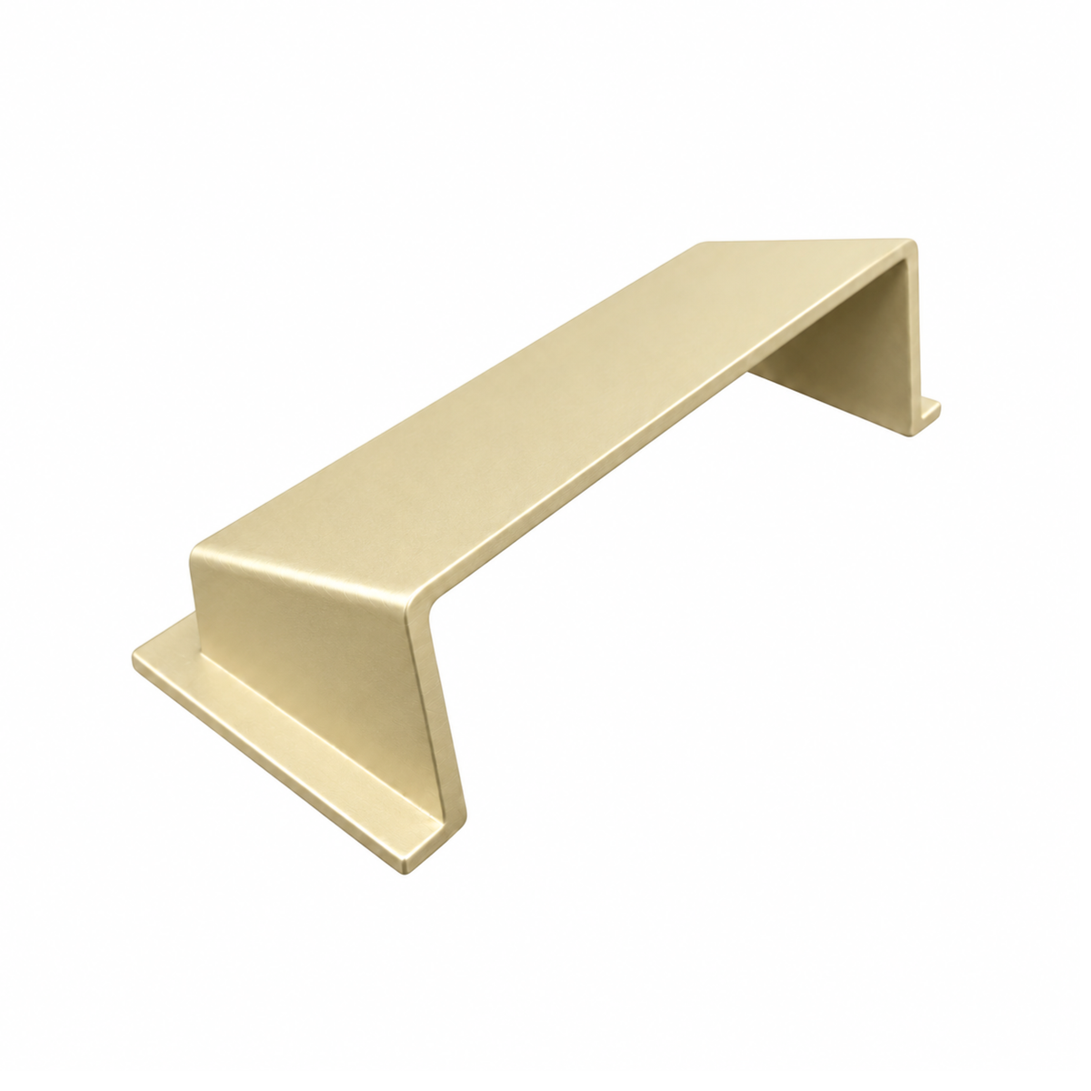 Matte gold deflector in a white background