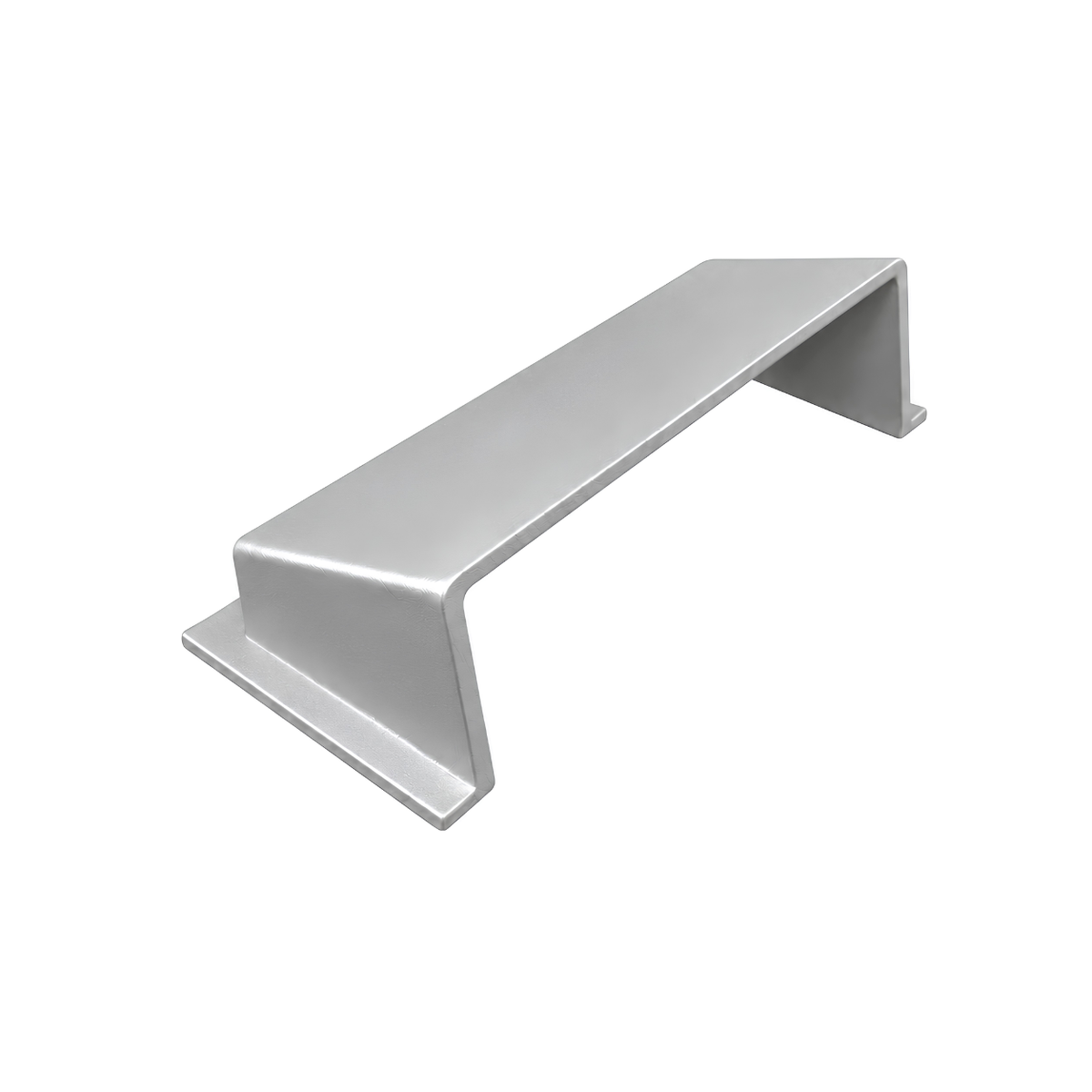 Matte Silver deflector  in a white background