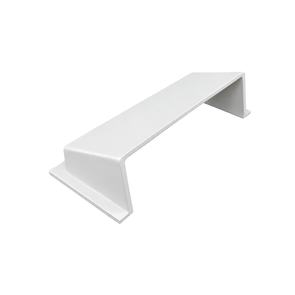 White deflector in a white background