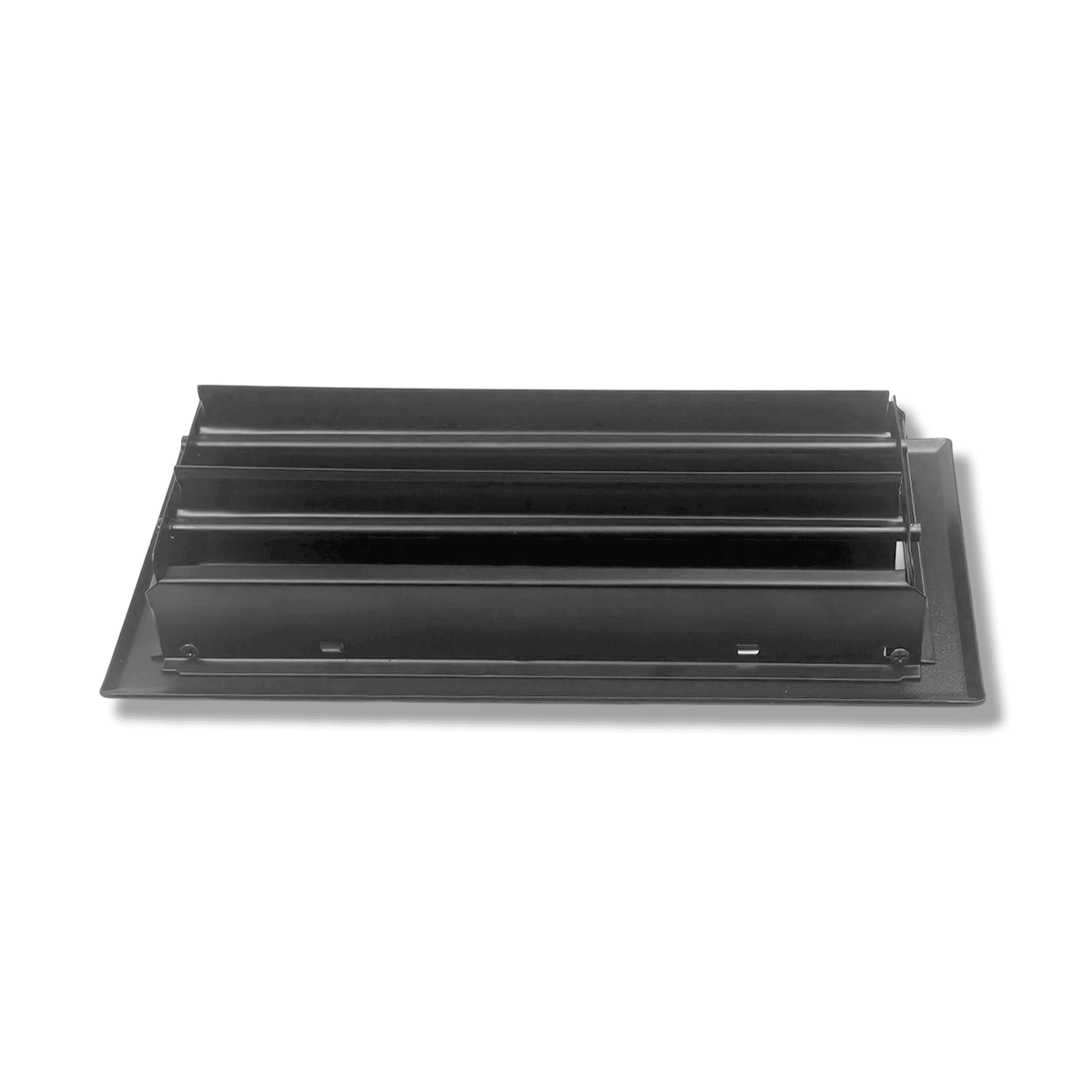 Grille de ventilation de sol en acier massif durable 4" x 10" - Design labyrinthe moderne et décoratif | Finition noir mat | Grille de ventilation CVC durable pour sol, mur ou plafond | Modèle VR105