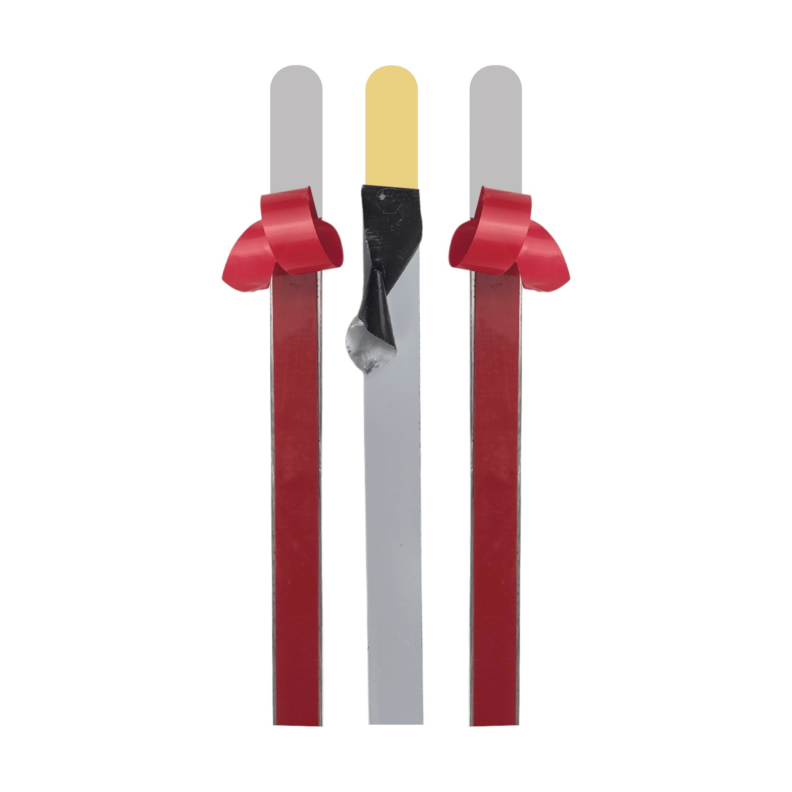 decorative stainless steel flat inlay strip, one side round, other side rectangular head 240.00 cm (94.50 inches /7.85 ft)