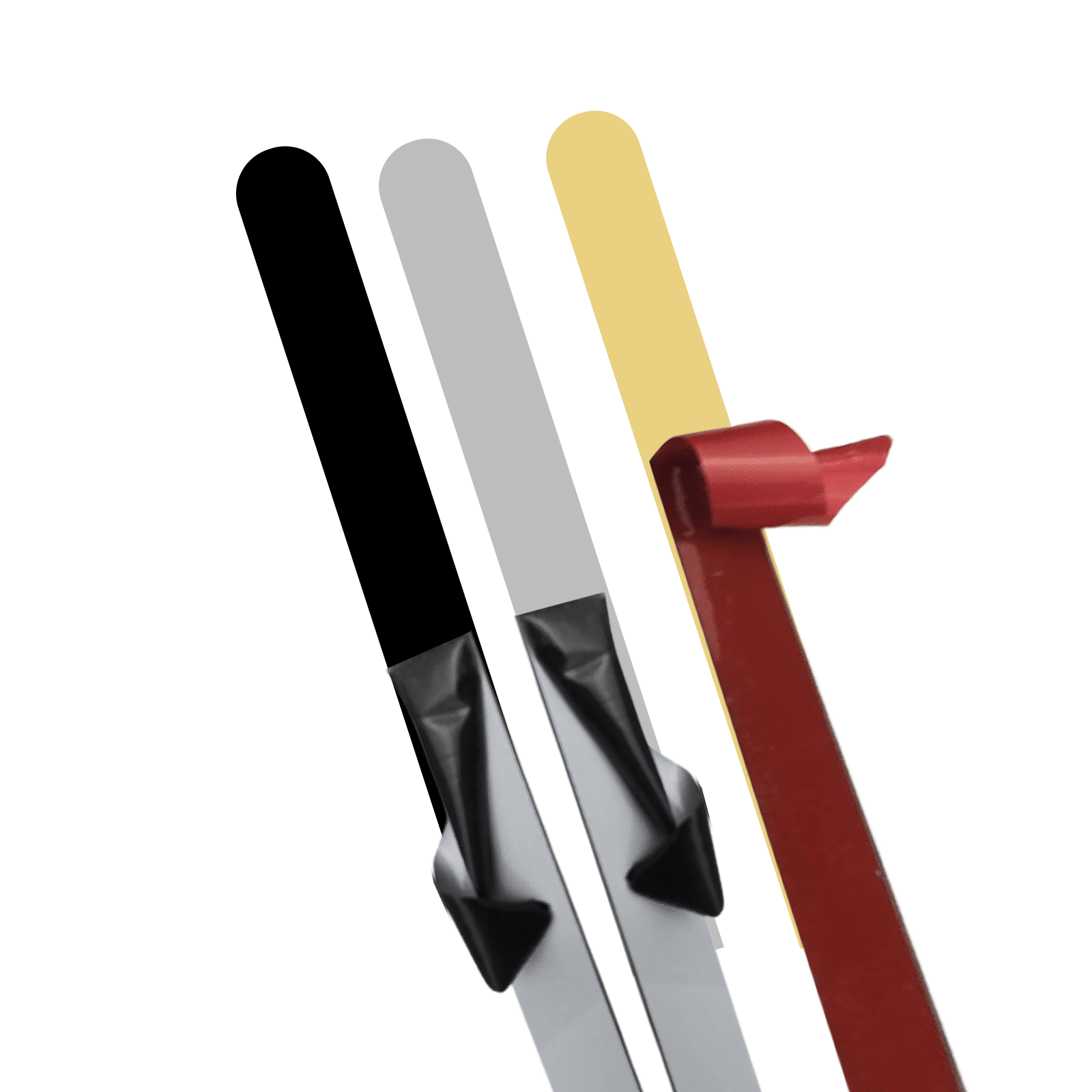 decorative stainless steel flat inlay strip, one side round, other side rectangular head 240.00 cm (94.50 inches /7.85 ft)