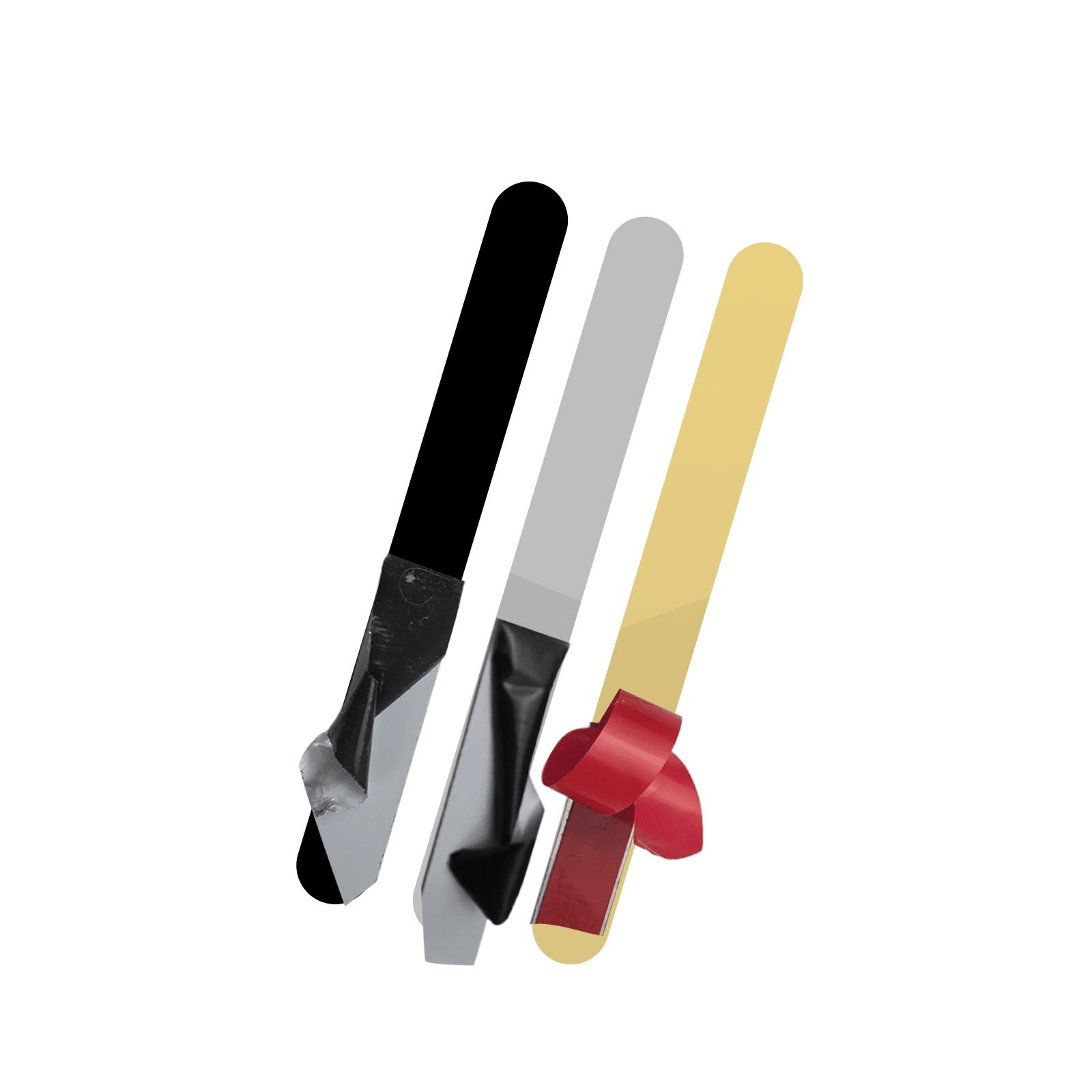 decorative stainless steel flat inlay strip, round head on both sides 60 cm (23.50 inches/ 2.00 ft)