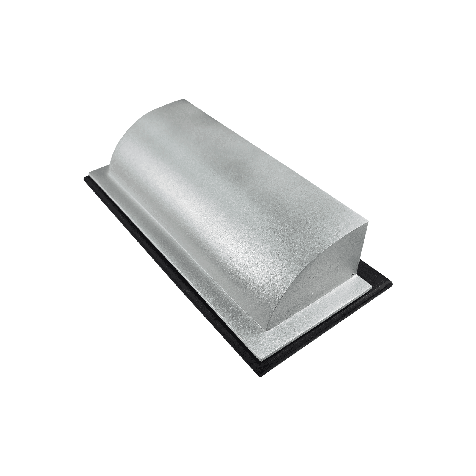 Metal Floor Vent Air Deflector 4"x14"- cast Aluminum HVAC Diverter fits on 4"x14" and 6"x14" Vents. Heavy - duty Vent Cover for Vents Under Furniture, Beds, Sofas, or Curtains - Dome Design Matte Silver