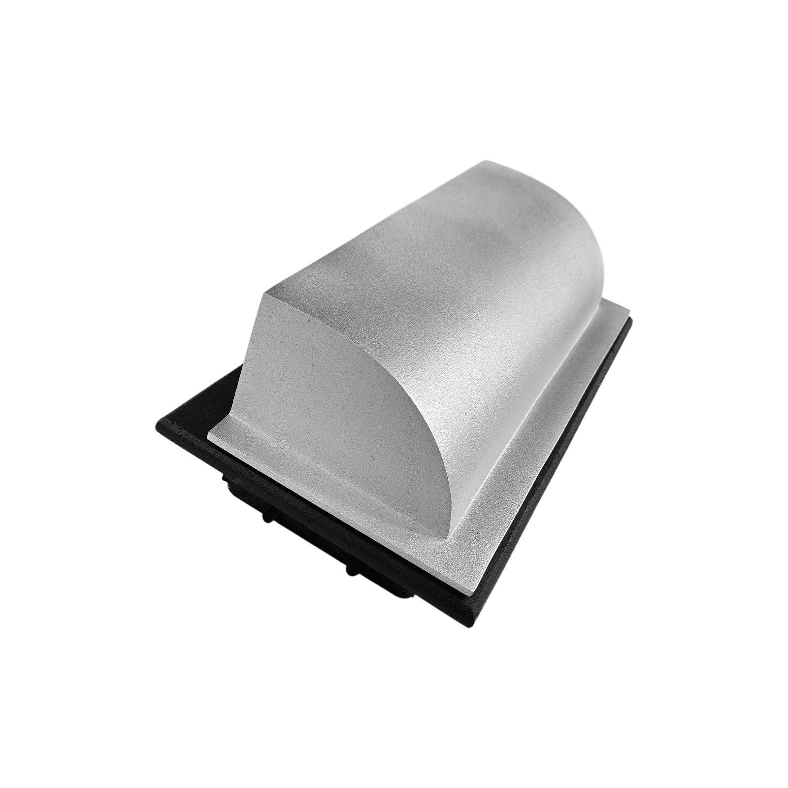 Metal Floor Vent Air Deflector 4″x10″- cast Aluminum HVAC Diverter fits on 2″x 10″, 3″x 10″, 4″x10″ and 6″x 10″ Vents. Heavy - duty Vent Cover for Vents Under Furniture, Beds, Sofas, or Curtains - Dome Design Matte Silver