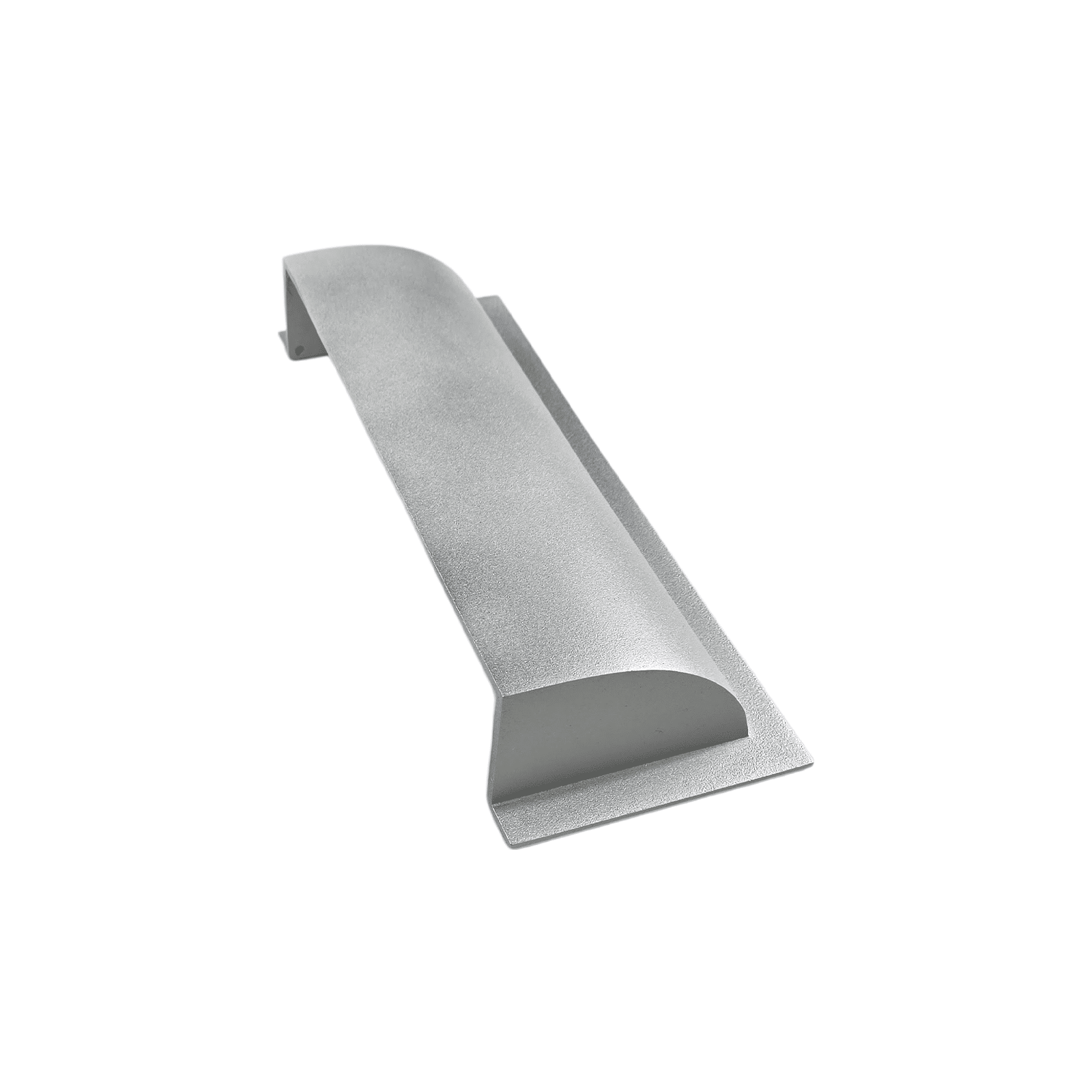 Metal Floor Vent Air Deflector 4″x10″- cast Aluminum HVAC Diverter fits on 2″x 10″, 3″x 10″, 4″x10″ and 6″x 10″ Vents. Heavy - duty Vent Cover for Vents Under Furniture, Beds, Sofas, or Curtains - Dome Design Matte Silver