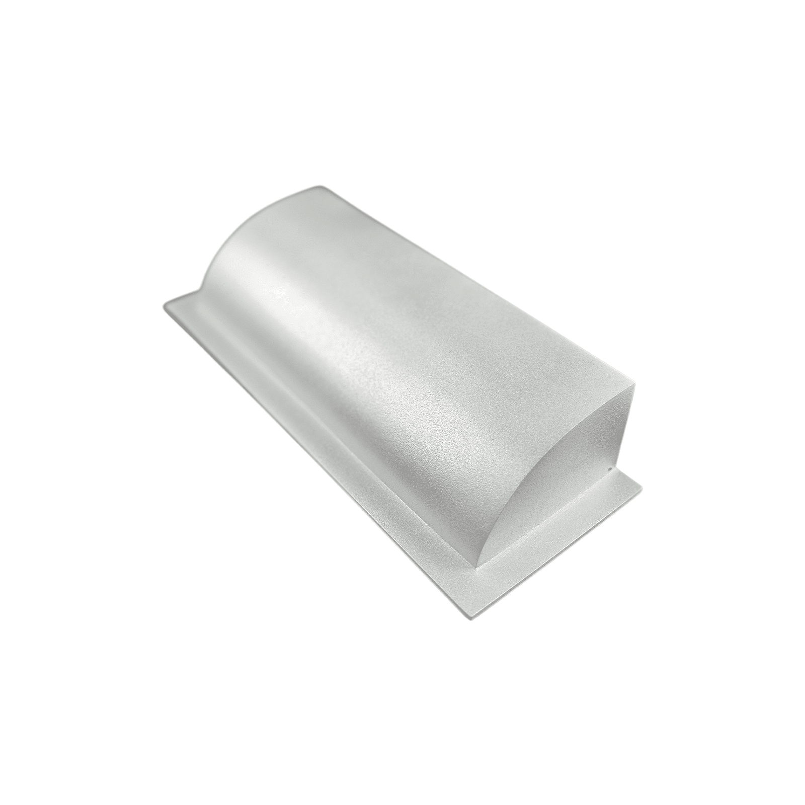 Metal Floor Vent Air Deflector 4"x14"- cast Aluminum HVAC Diverter fits on 4"x14" and 6"x14" Vents. Heavy - duty Vent Cover for Vents Under Furniture, Beds, Sofas, or Curtains - Dome Design Matte Silver