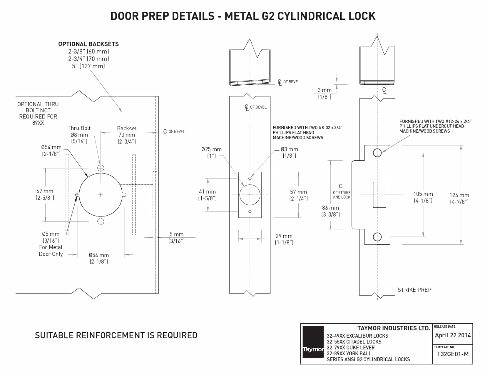 Taymor Citadel Lever Satin Chrome