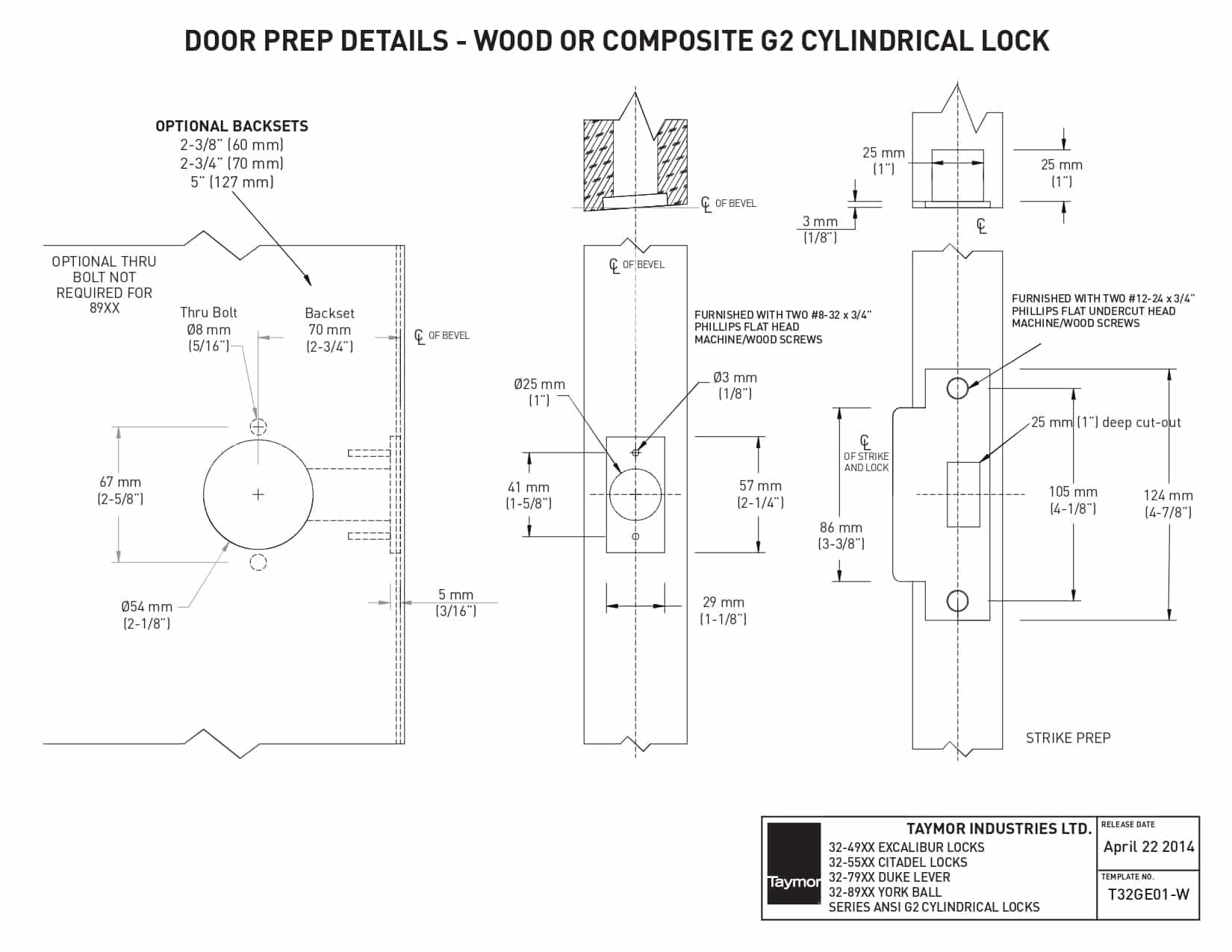 Taymor Citadel Lever Satin Chrome