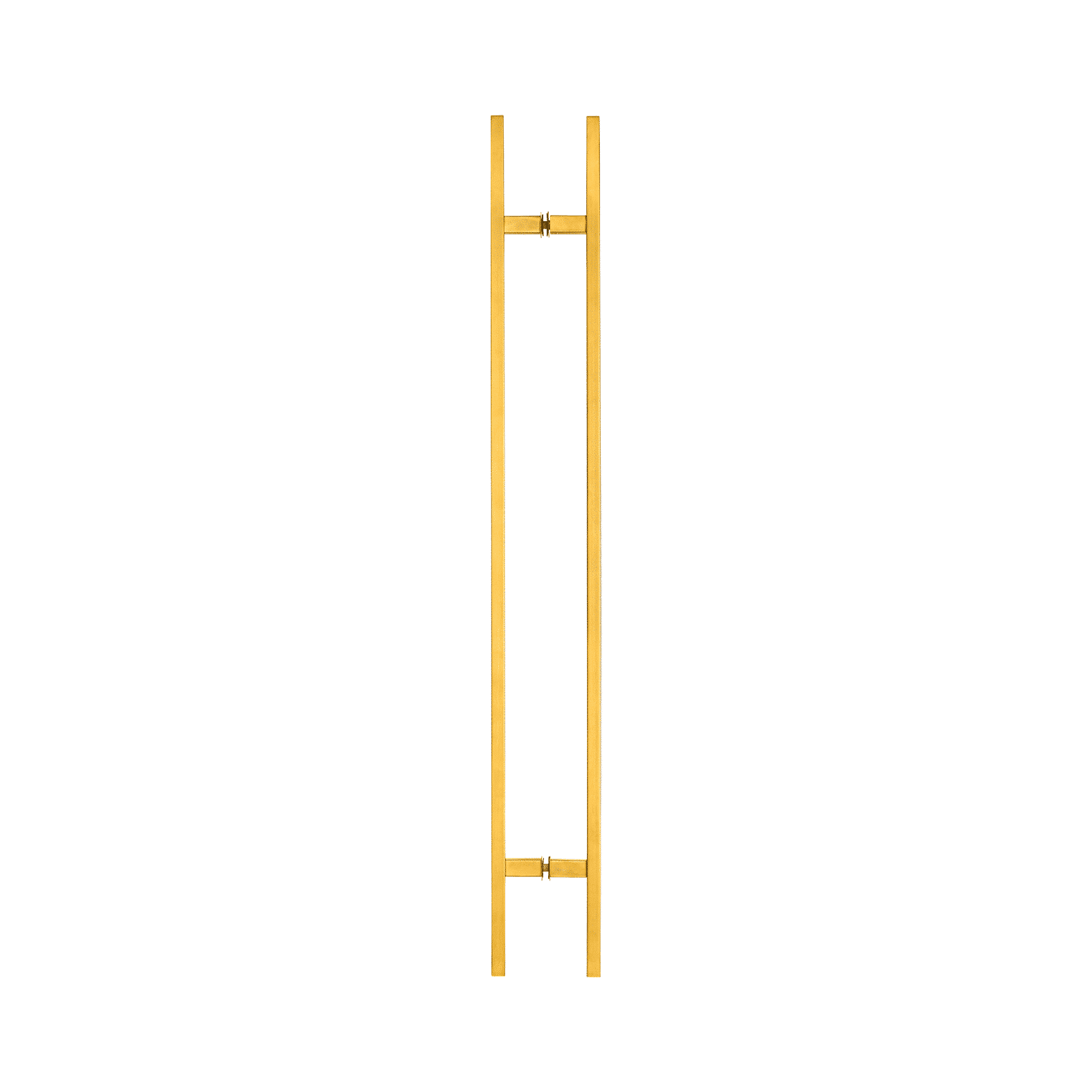 Poignée de porte d'entrée dos à dos de 45,7 cm (18 po) – Modèle rectangulaire « H », style échelle moderne | Acier inoxydable 304 de qualité supérieure | Finition PVD or